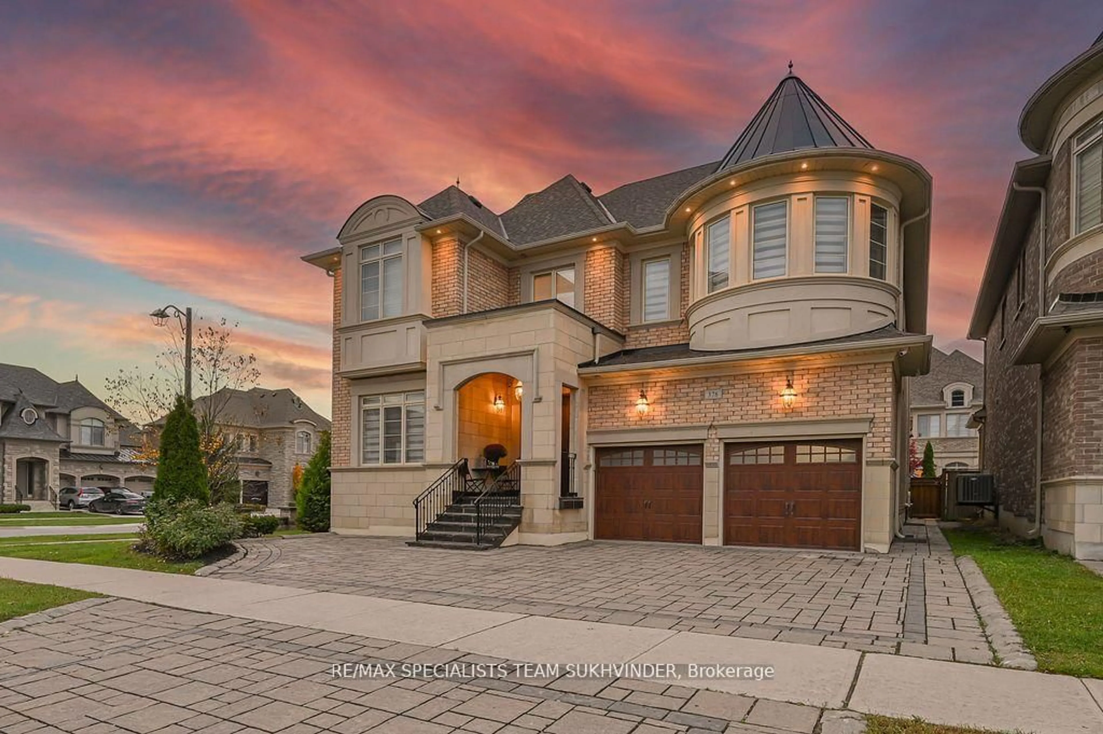 Home with brick exterior material, street for 378 Woodgate Pines Dr, Vaughan Ontario L4H 3N5