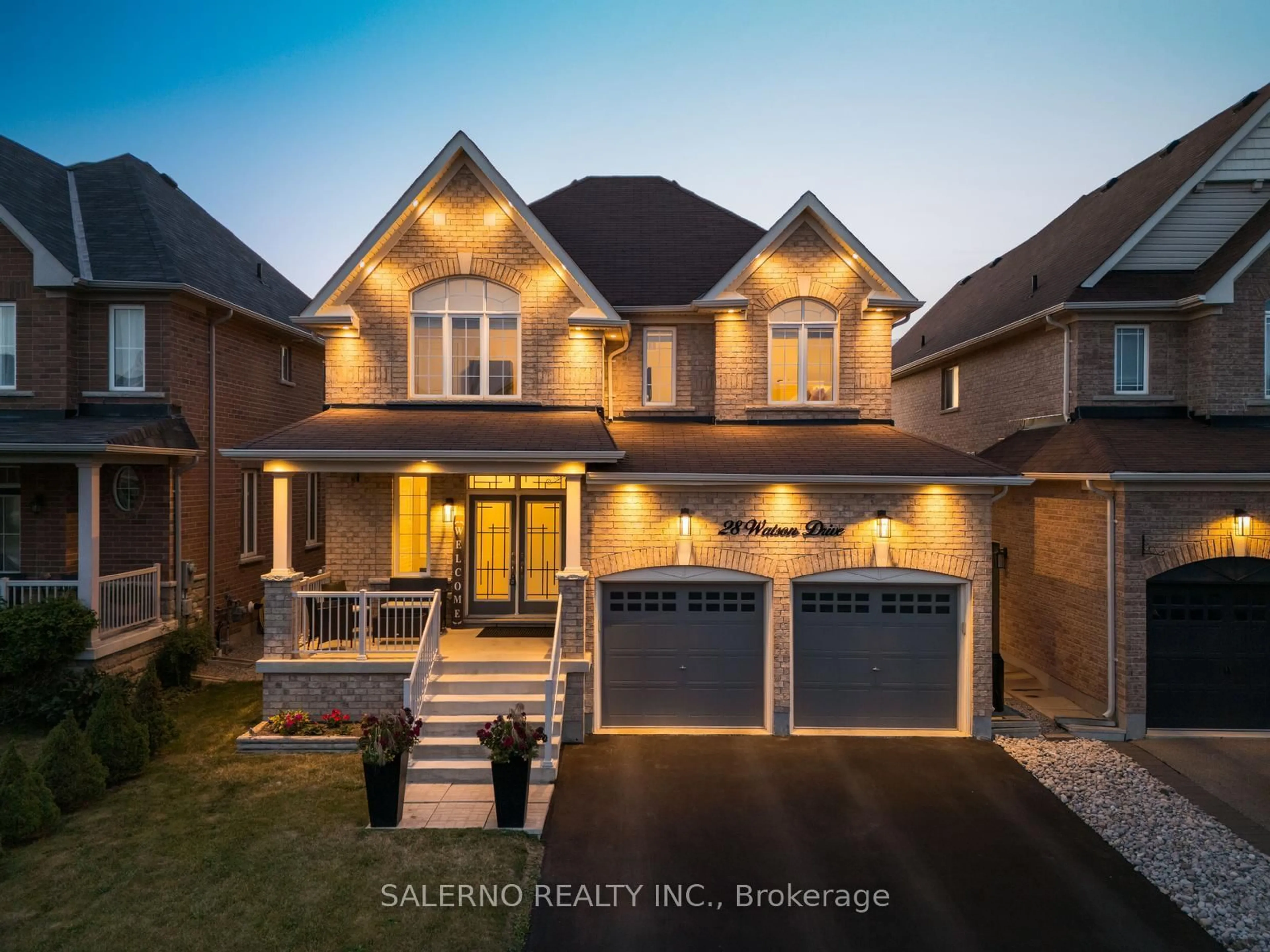 Home with brick exterior material, street for 28 Watson Dr, New Tecumseth Ontario L0G 1W0