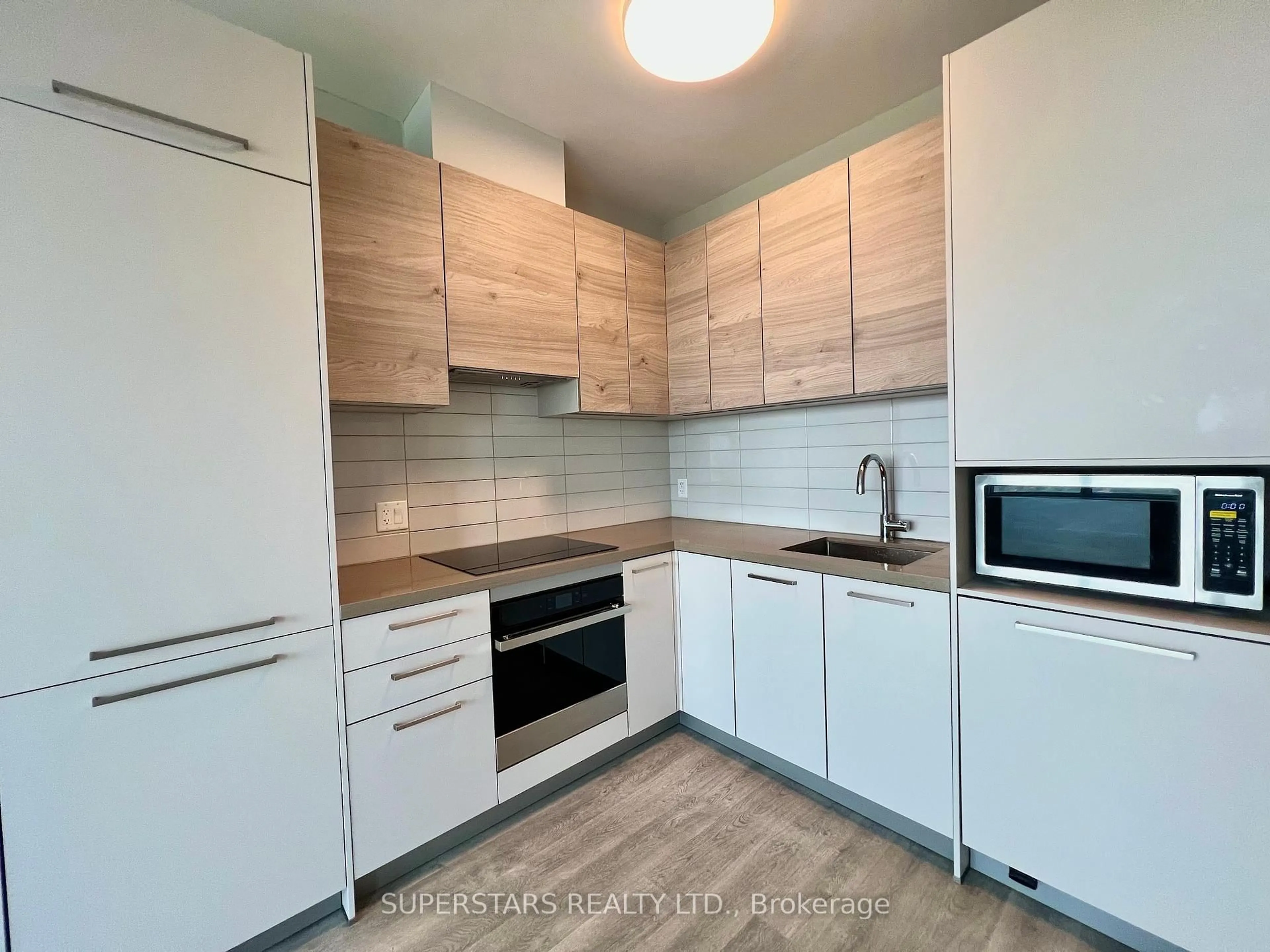 Standard kitchen, wood/laminate floor for 12 Gandhi Lane #3008, Markham Ontario L3T 0G8