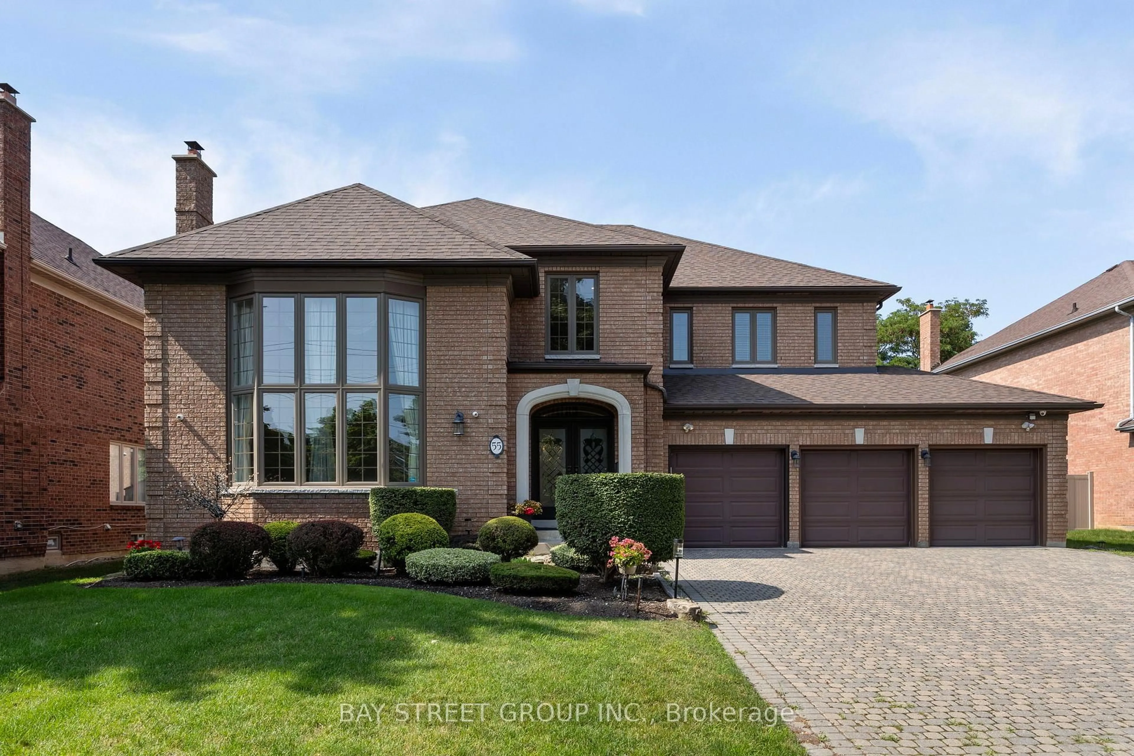 Home with brick exterior material, street for 55 Ava Cres, Richmond Hill Ontario L4B 2X5