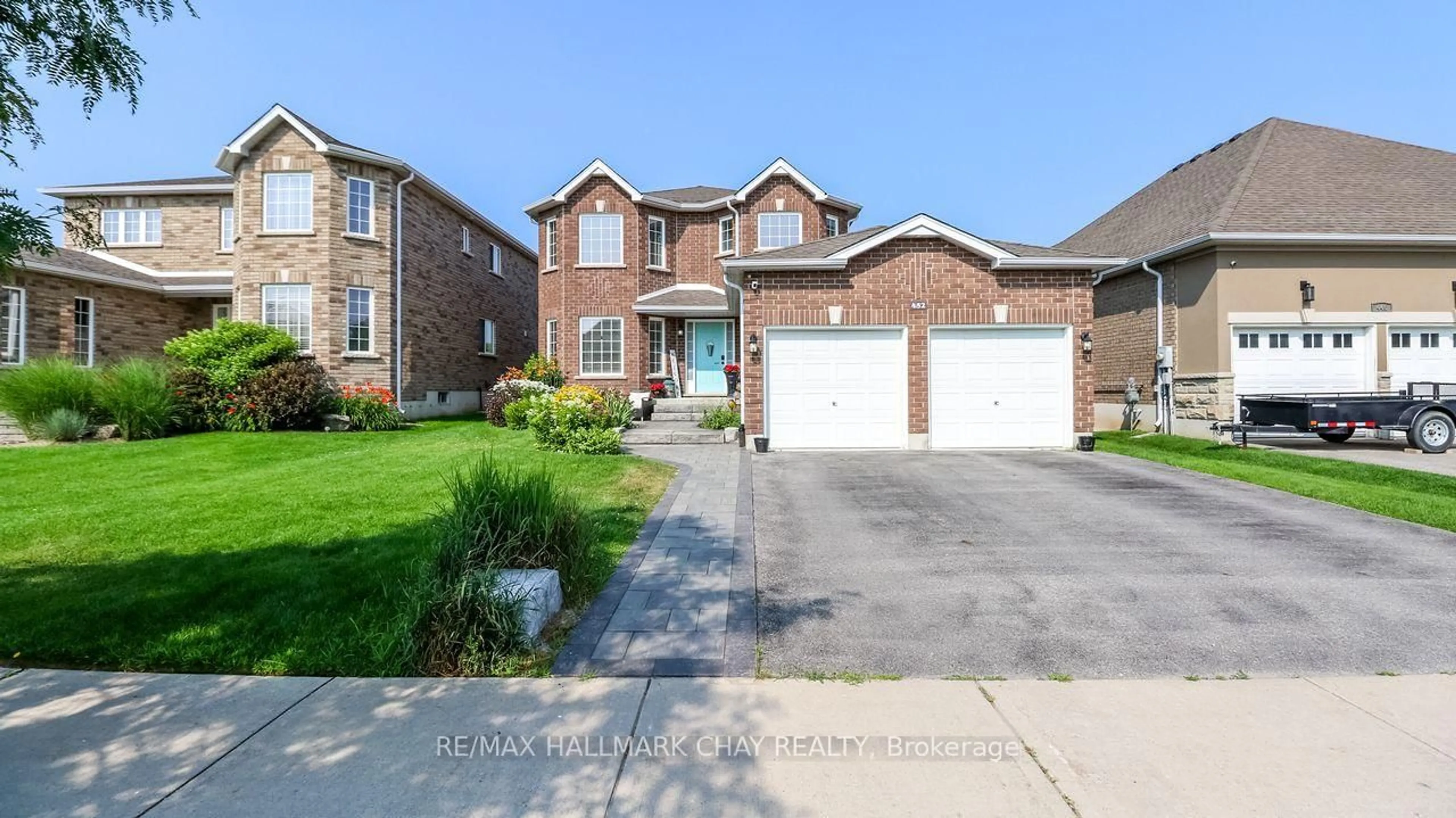 Home with brick exterior material, street for 452 Greenwood Dr, Essa Ontario L3W 0P7