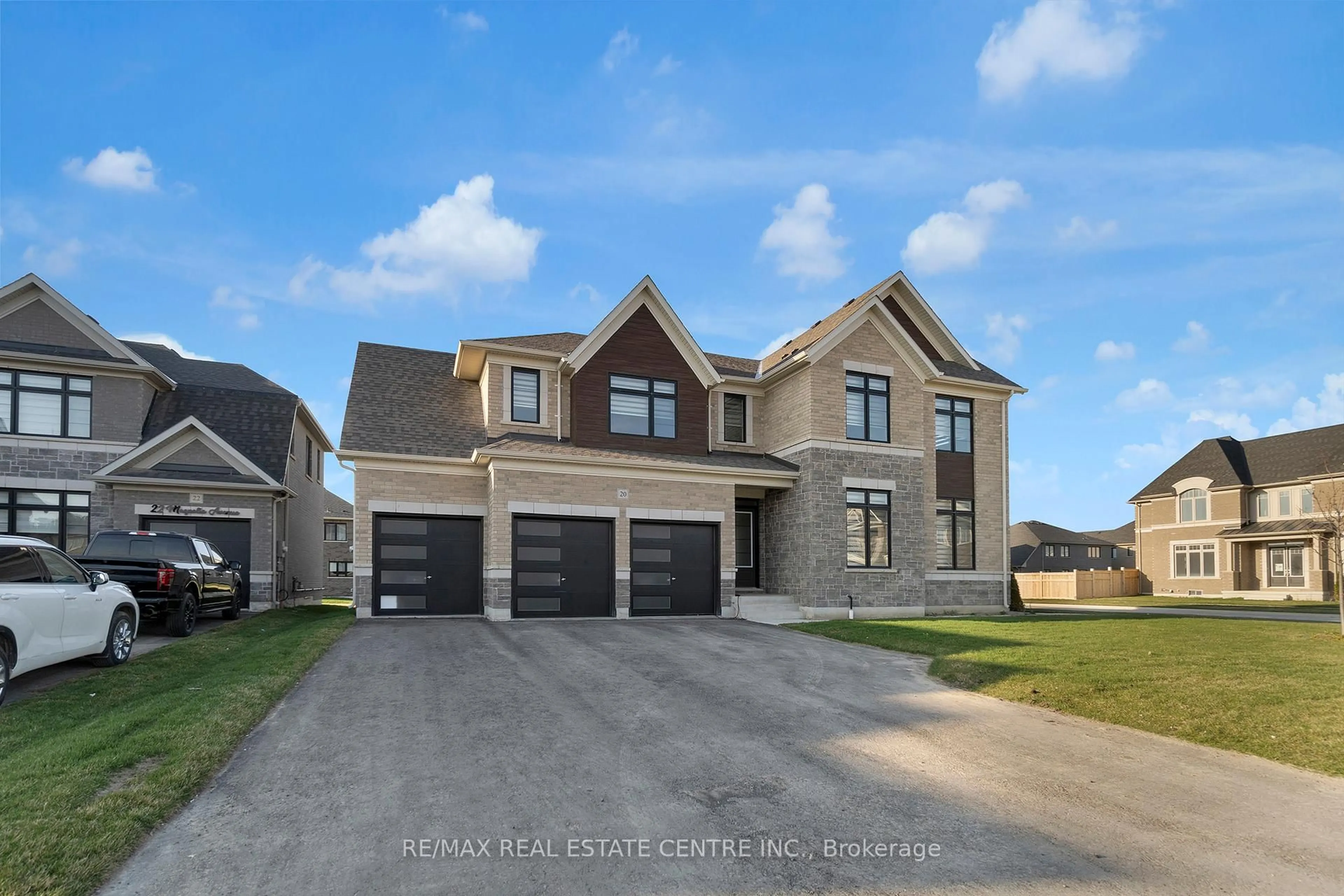 Home with brick exterior material, street for 20 Magnolia Ave, Adjala-Tosorontio Ontario L0G 1W0