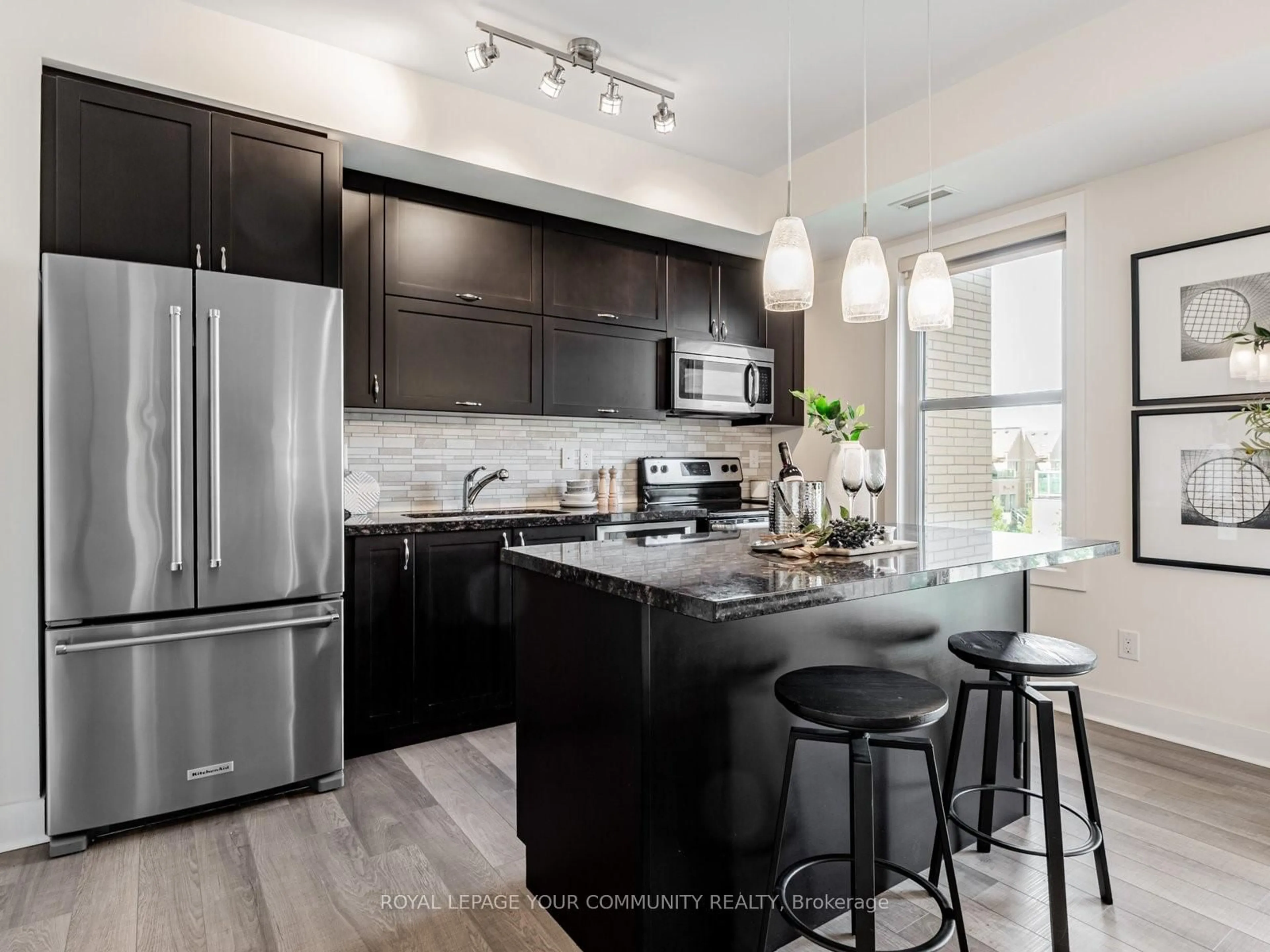 Open concept kitchen, unknown for 28 Prince Regent St #321, Markham Ontario L6C 0V5