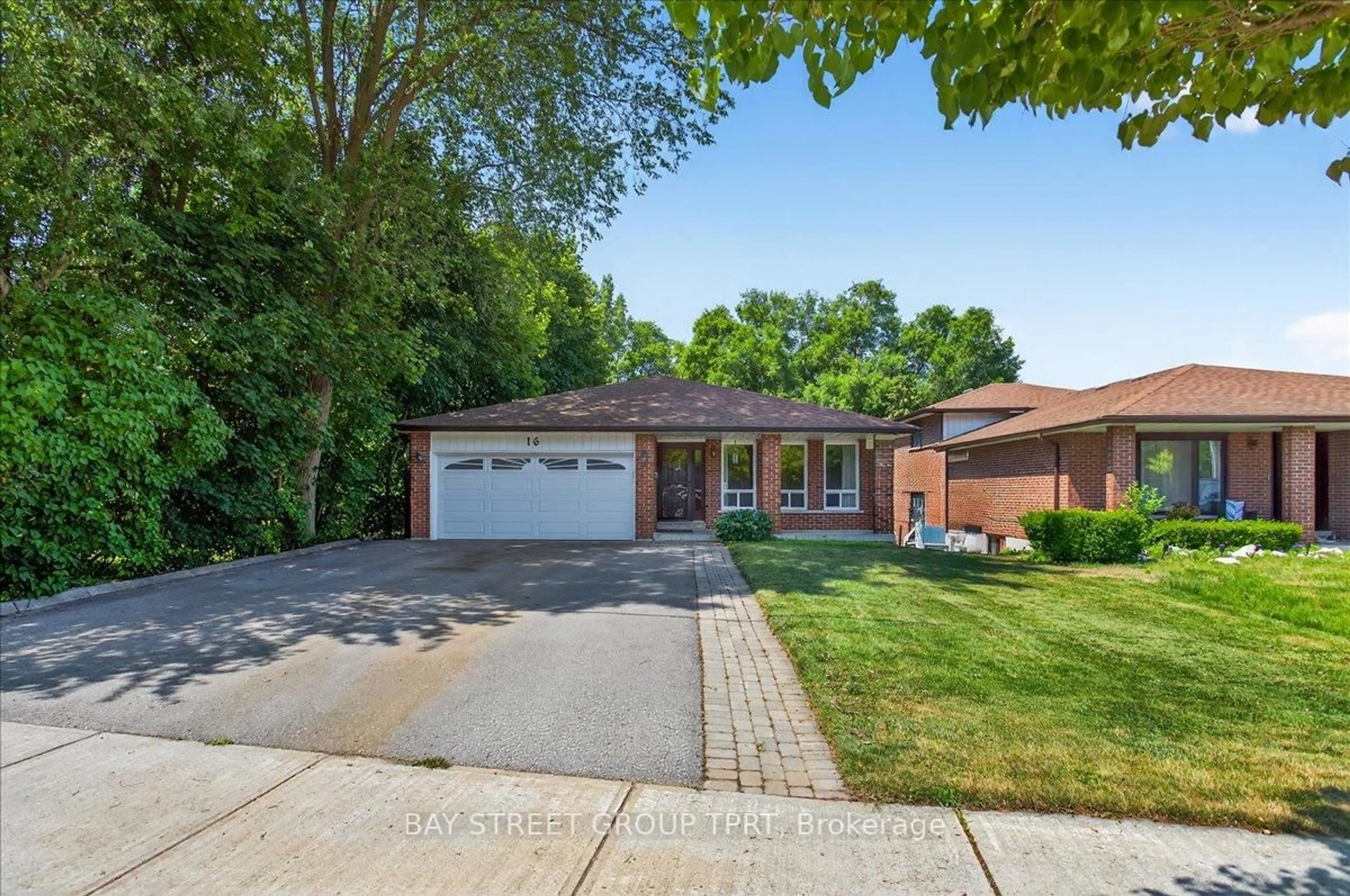 Home with brick exterior material, street for 16 Belfry Dr, Newmarket Ontario L3Y 3G1
