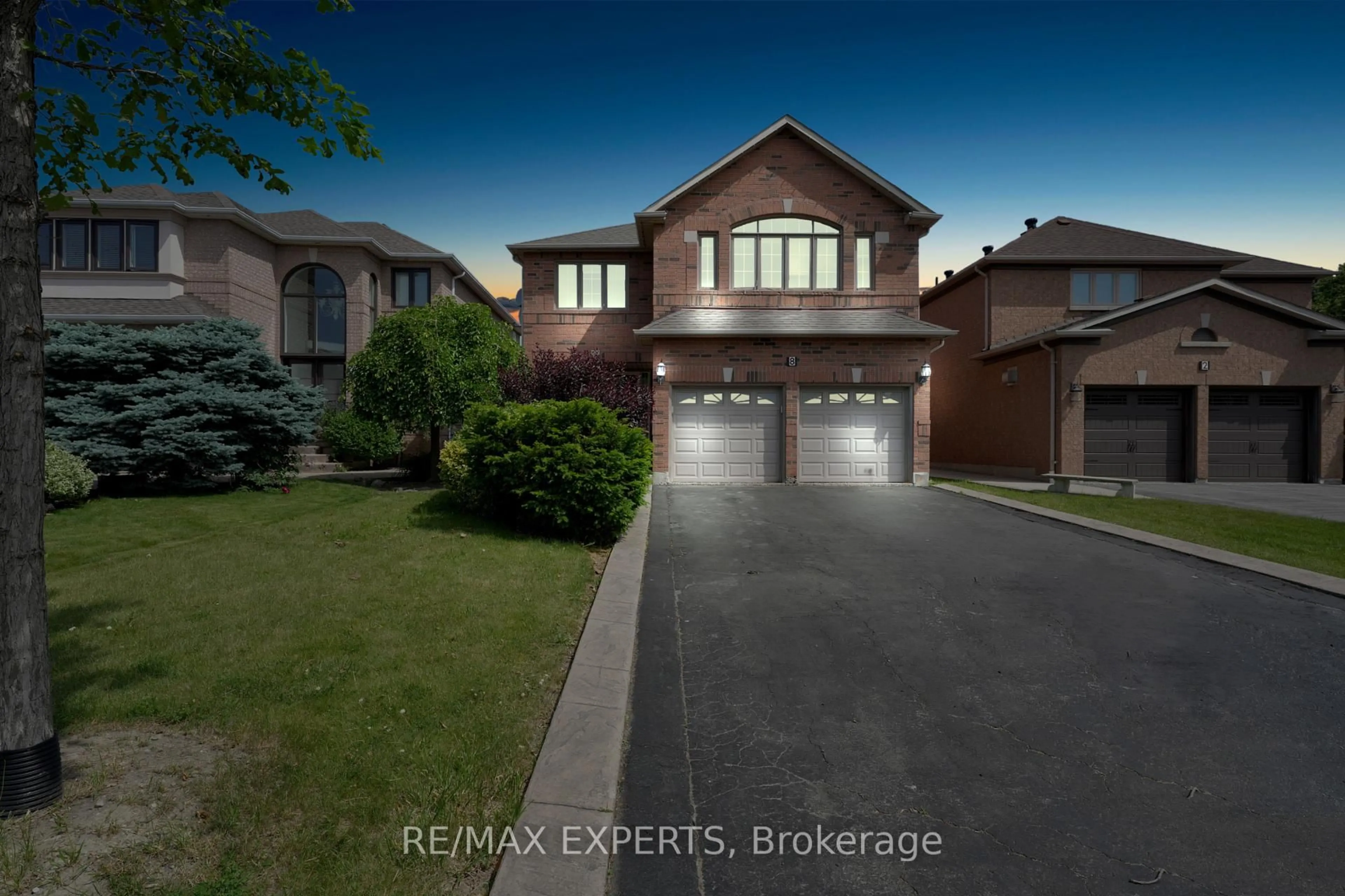 Home with brick exterior material, street for 8 Pine Hollow Cres, Vaughan Ontario L6A 2L6