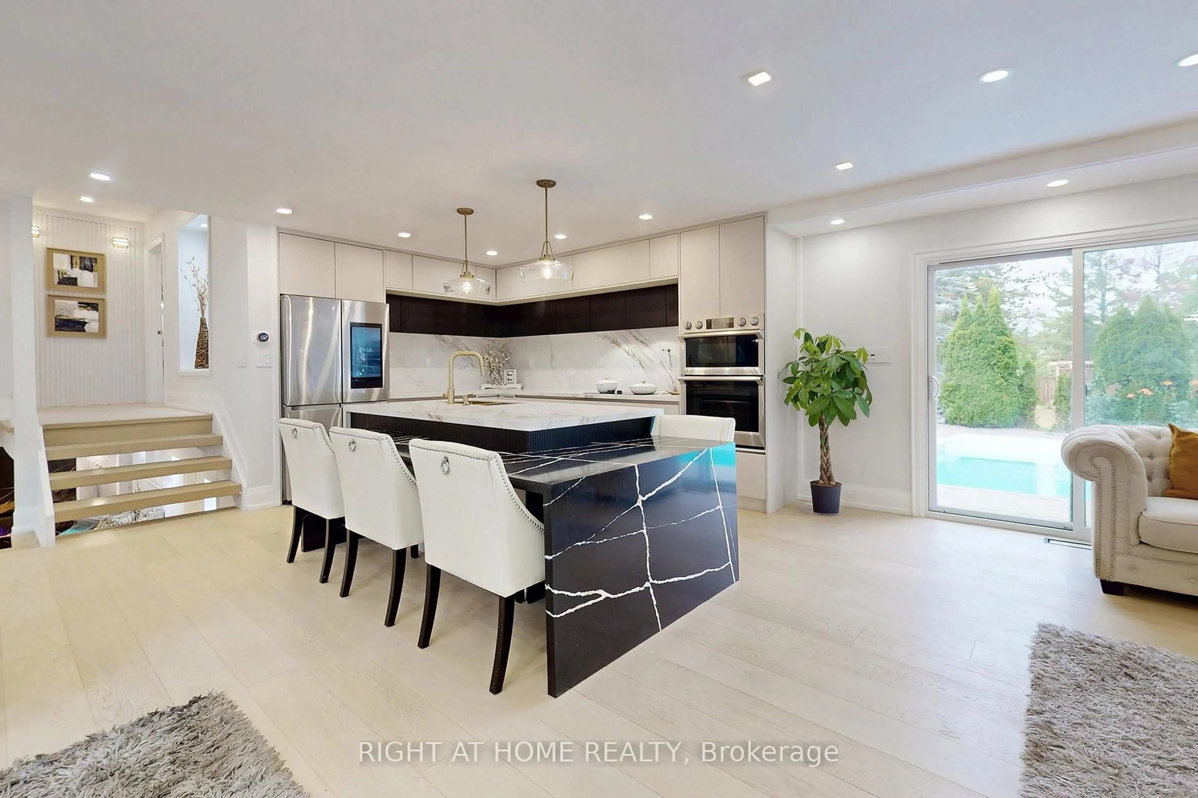 Contemporary kitchen, ceramic/tile floor for 388 Bouchier St, Georgina Ontario L4P 3C8