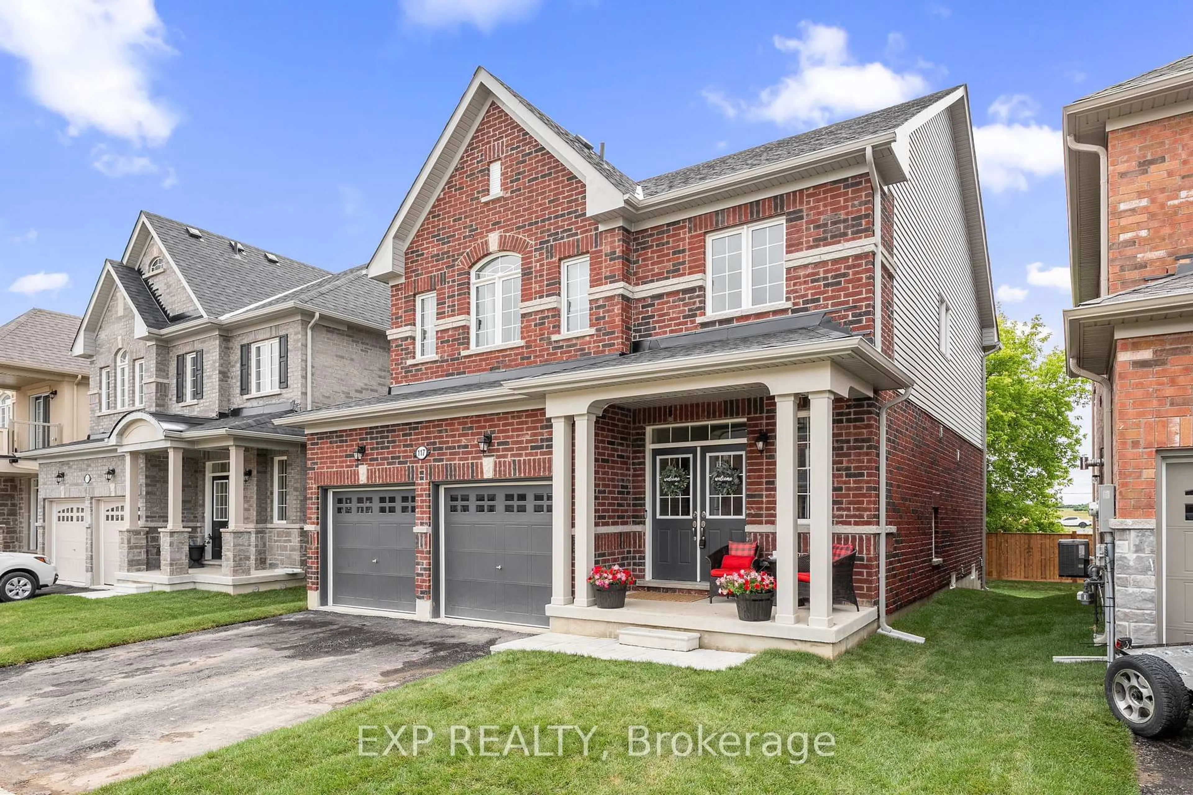 Home with brick exterior material, street for 117 Cliff Thompson Crt, Georgina Ontario L0E 1R0