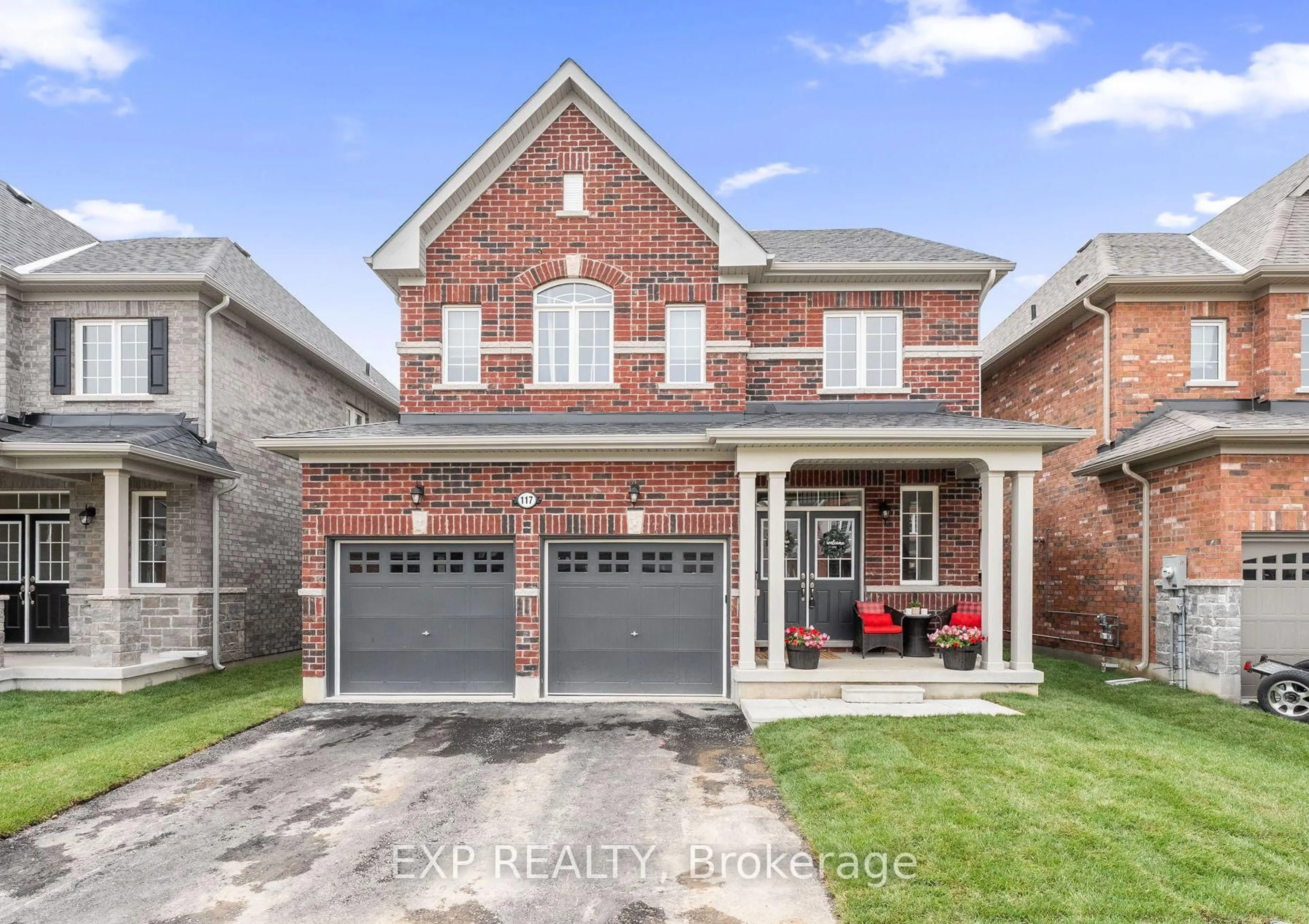 Home with brick exterior material, street for 117 Cliff Thompson Crt, Georgina Ontario L0E 1R0