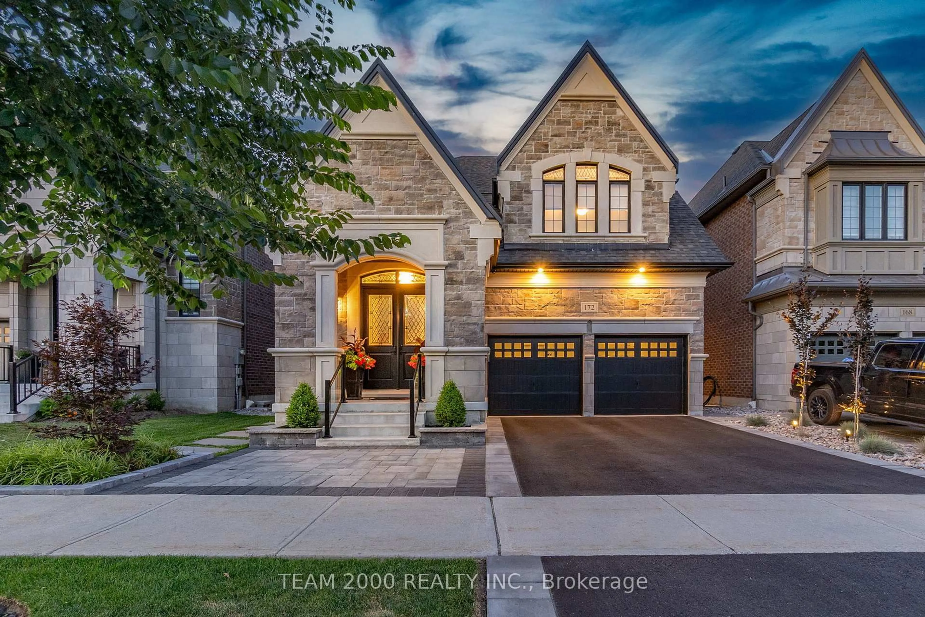 Home with brick exterior material, street for 172 Purple Creek Rd, Vaughan Ontario L4H 5C6
