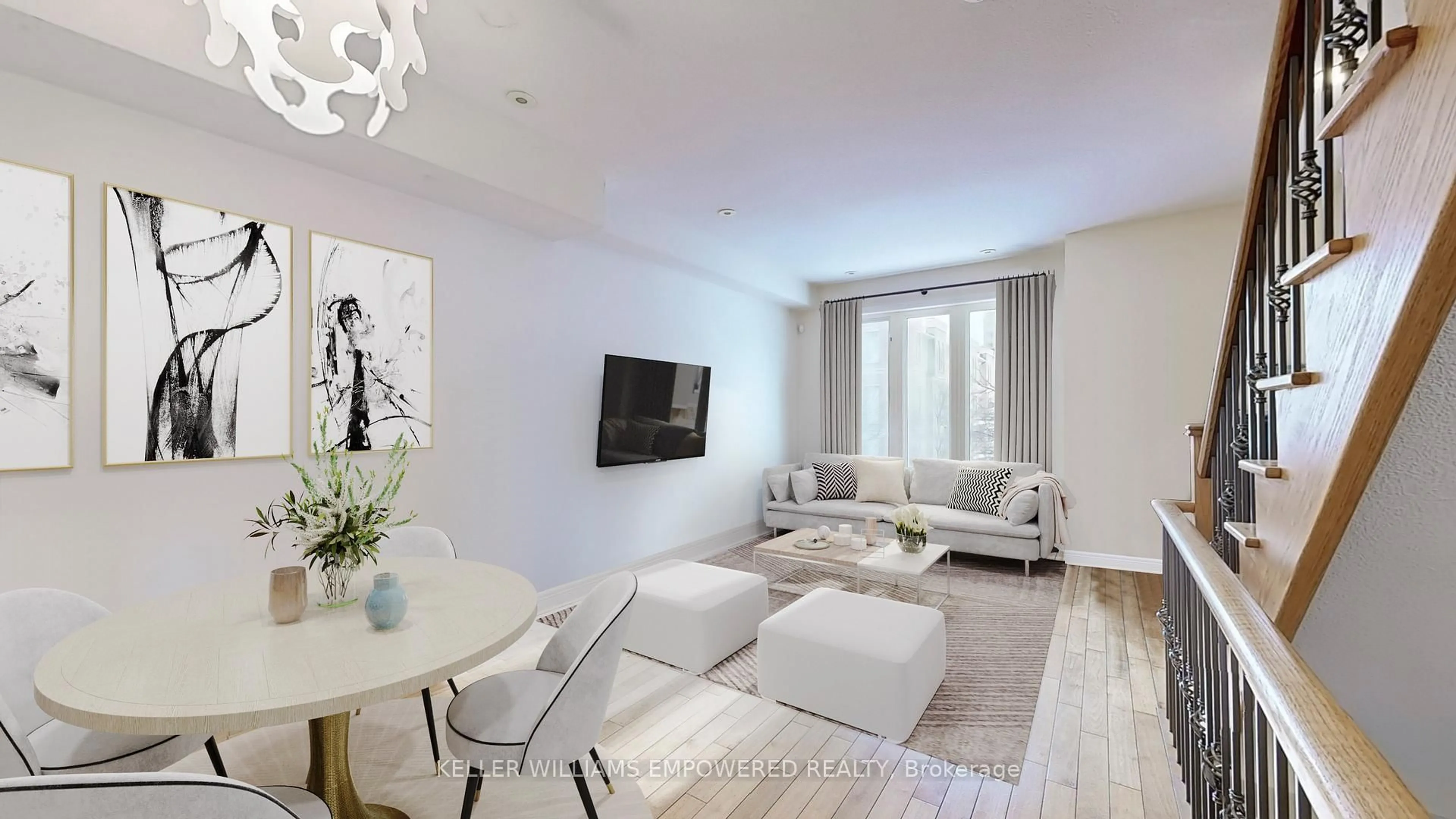 Living room with furniture, unknown for 68 Suncrest Blvd #TH 3, Markham Ontario L3T 7Y1