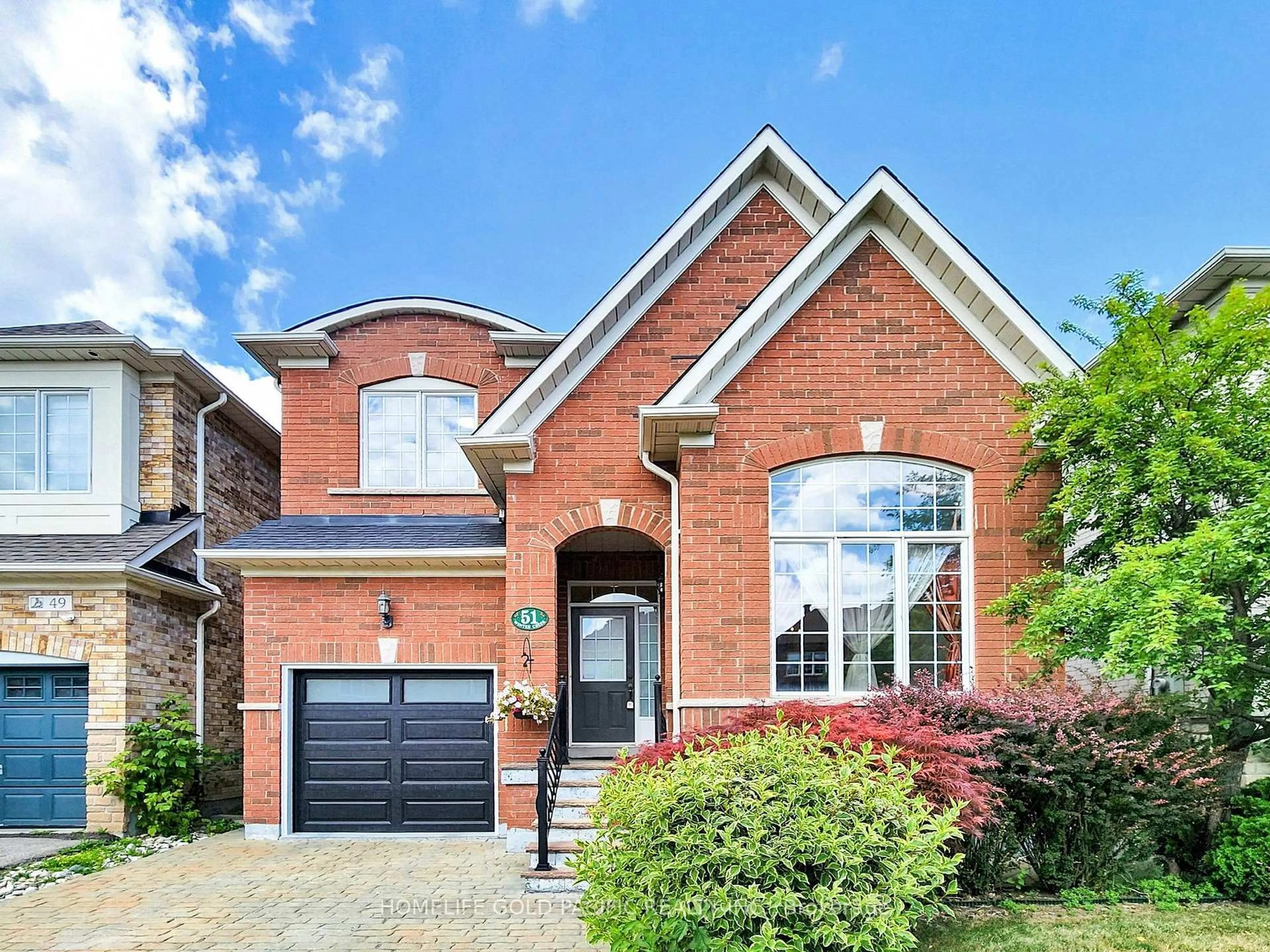 Home with brick exterior material, street for 51 Winter Creek Cres, Markham Ontario L6C 3E3