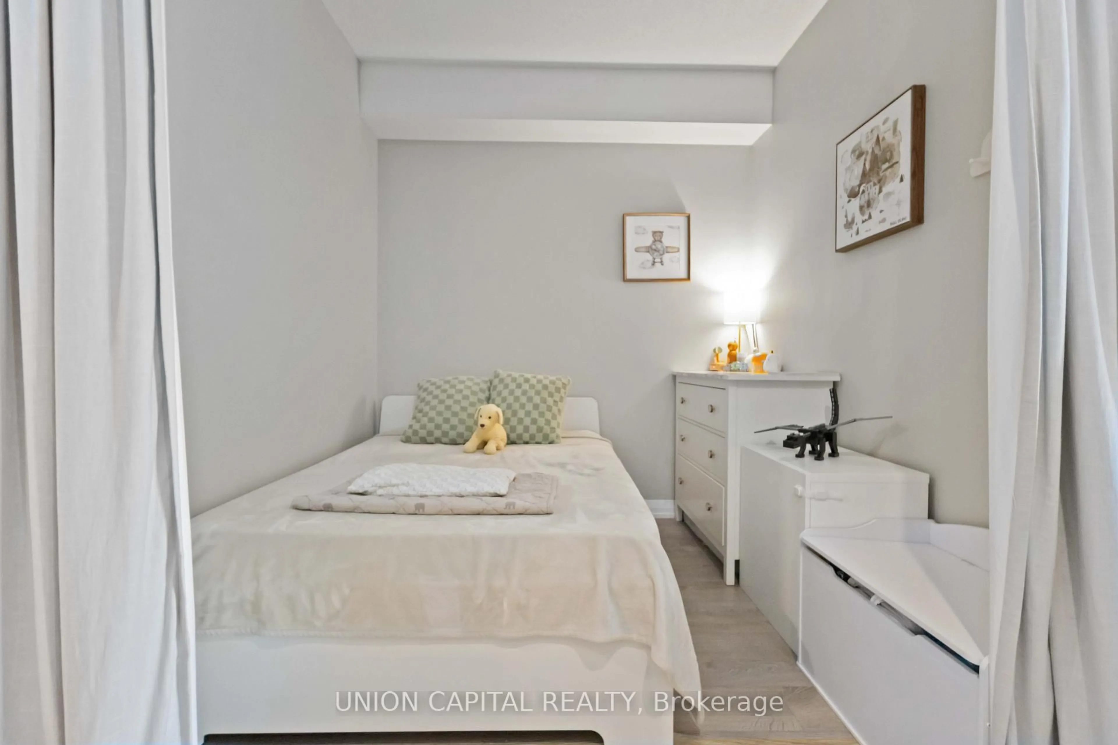 Bedroom with bed, unknown for 9560 Markham Rd #512, Markham Ontario L6E 0T9