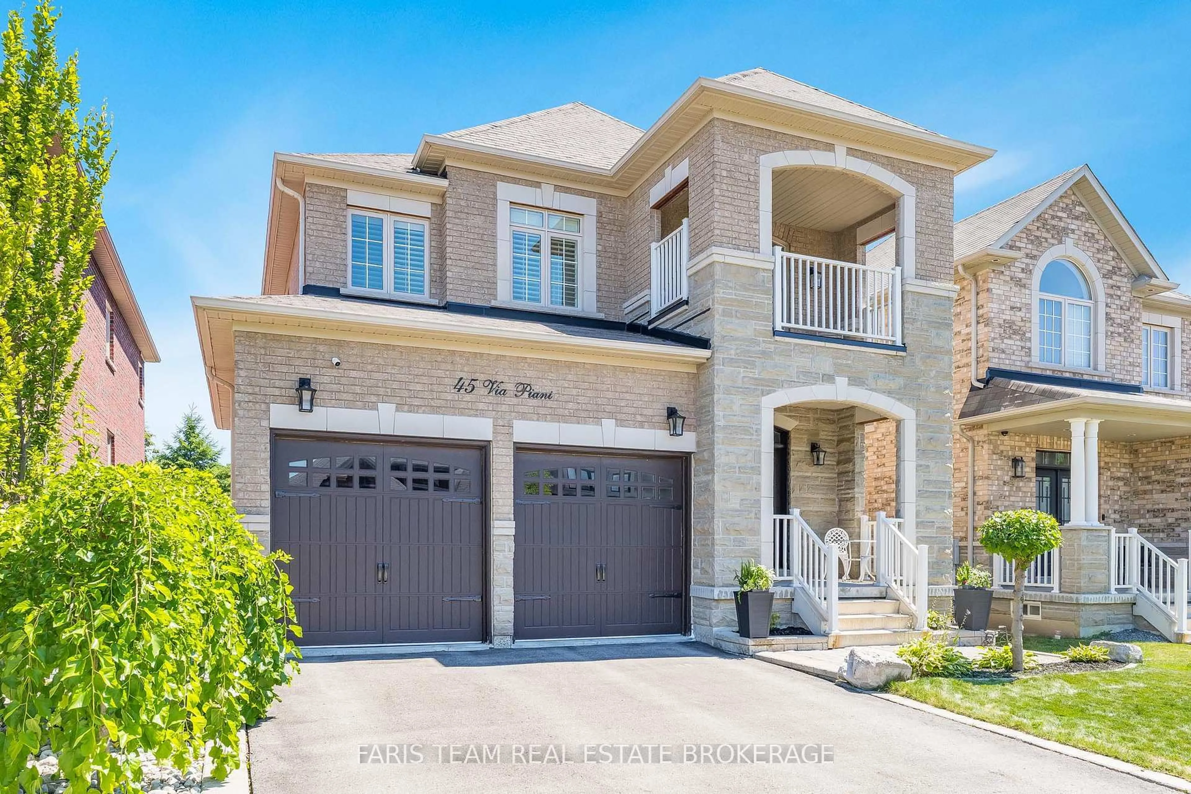 Home with brick exterior material, street for 45 Via Piani Rd, Vaughan Ontario L4H 0Y2
