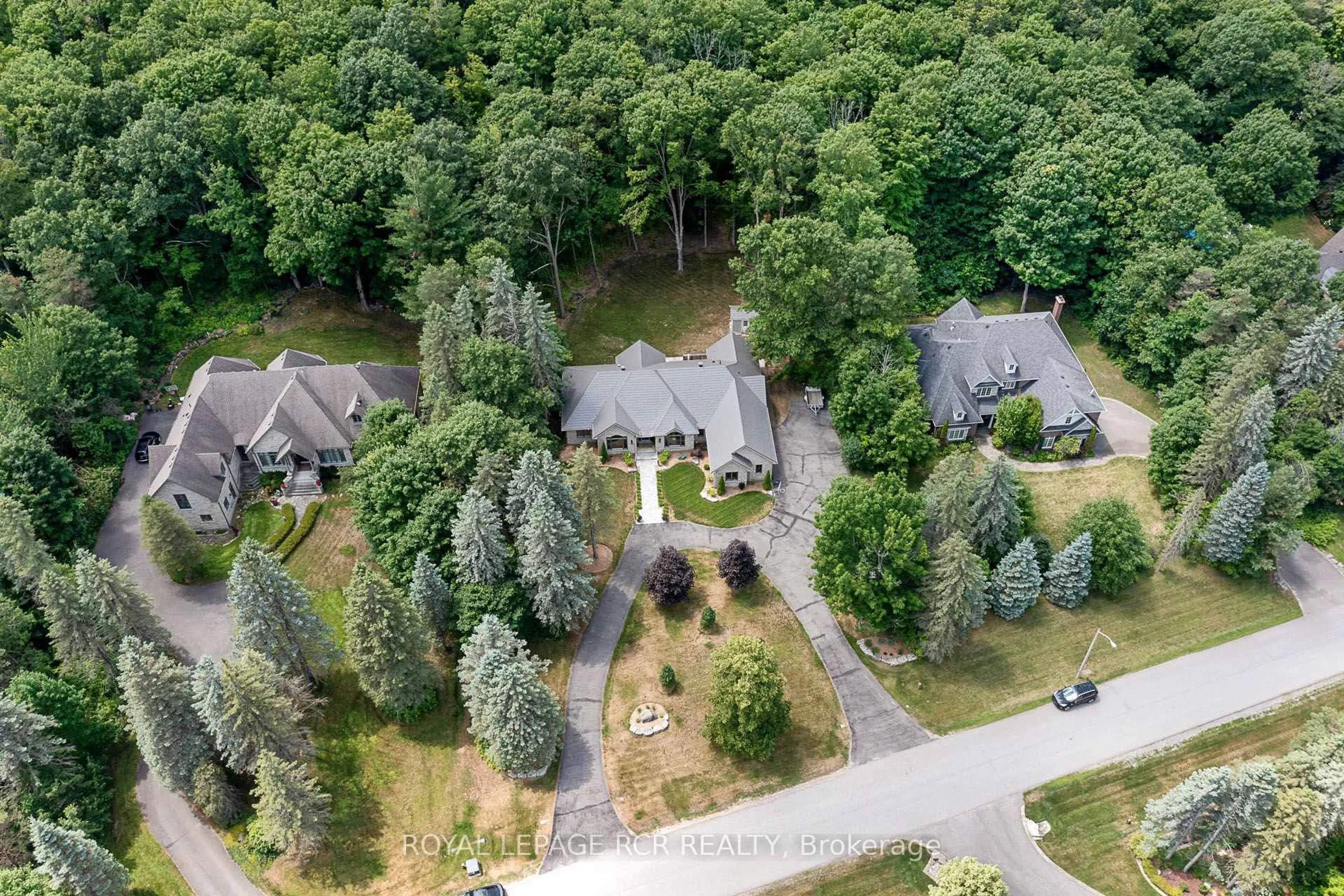 A pic from outside/outdoor area/front of a property/back of a property/a pic from drone, forest/trees view for 30 Loggers Tr, Whitchurch-Stouffville Ontario L4A 2L6