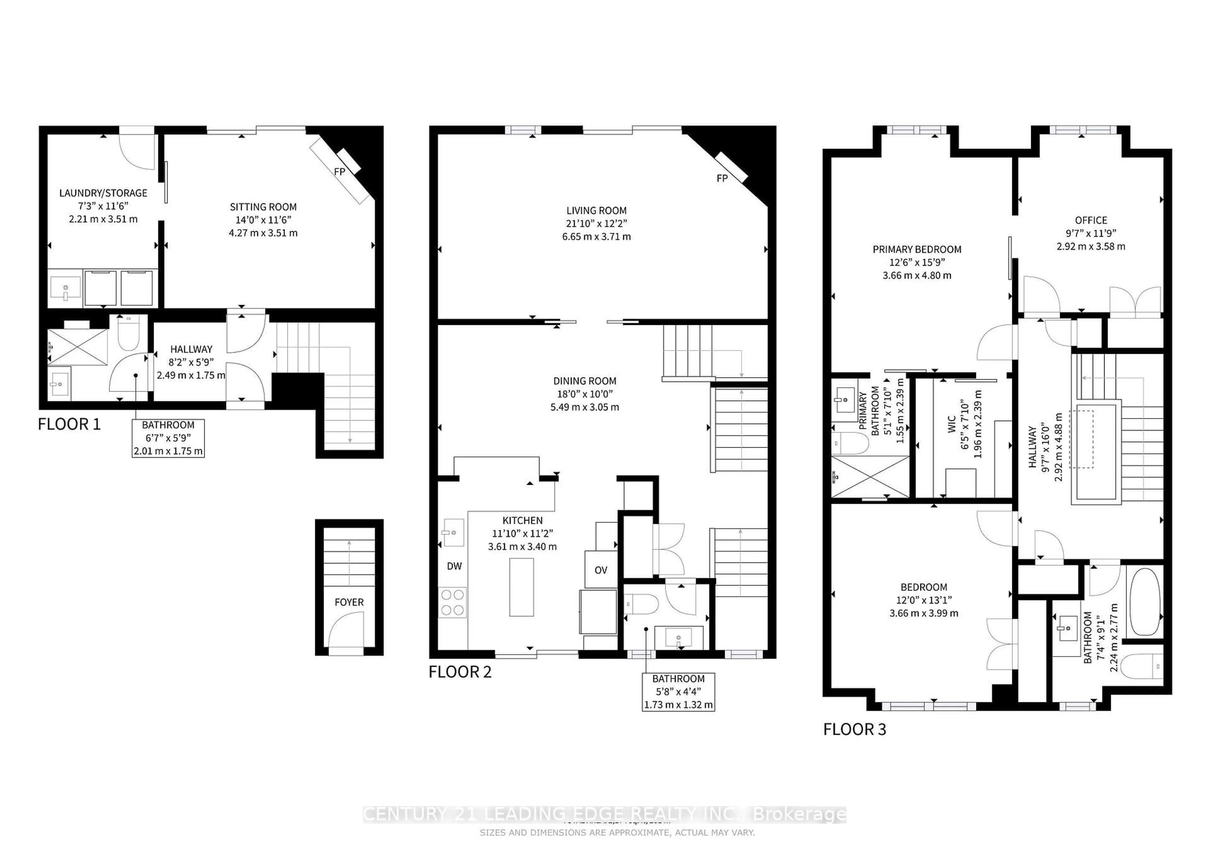 Floor plan for 99 Quail Valley Cres, Markham Ontario L3T 4P9