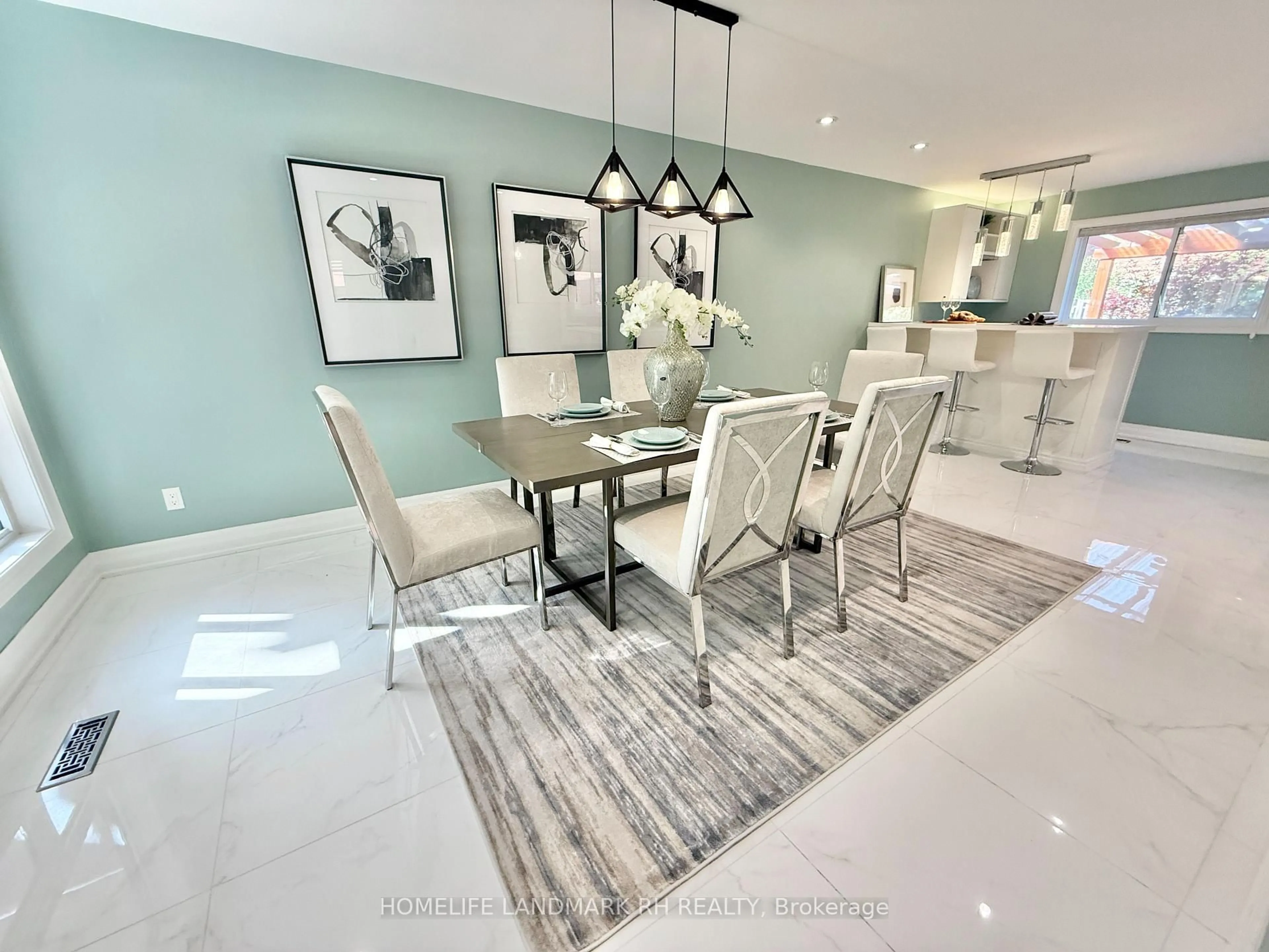 Dining room, ceramic/tile floor for 7 Anthony Lane, Vaughan Ontario L4K 3K3