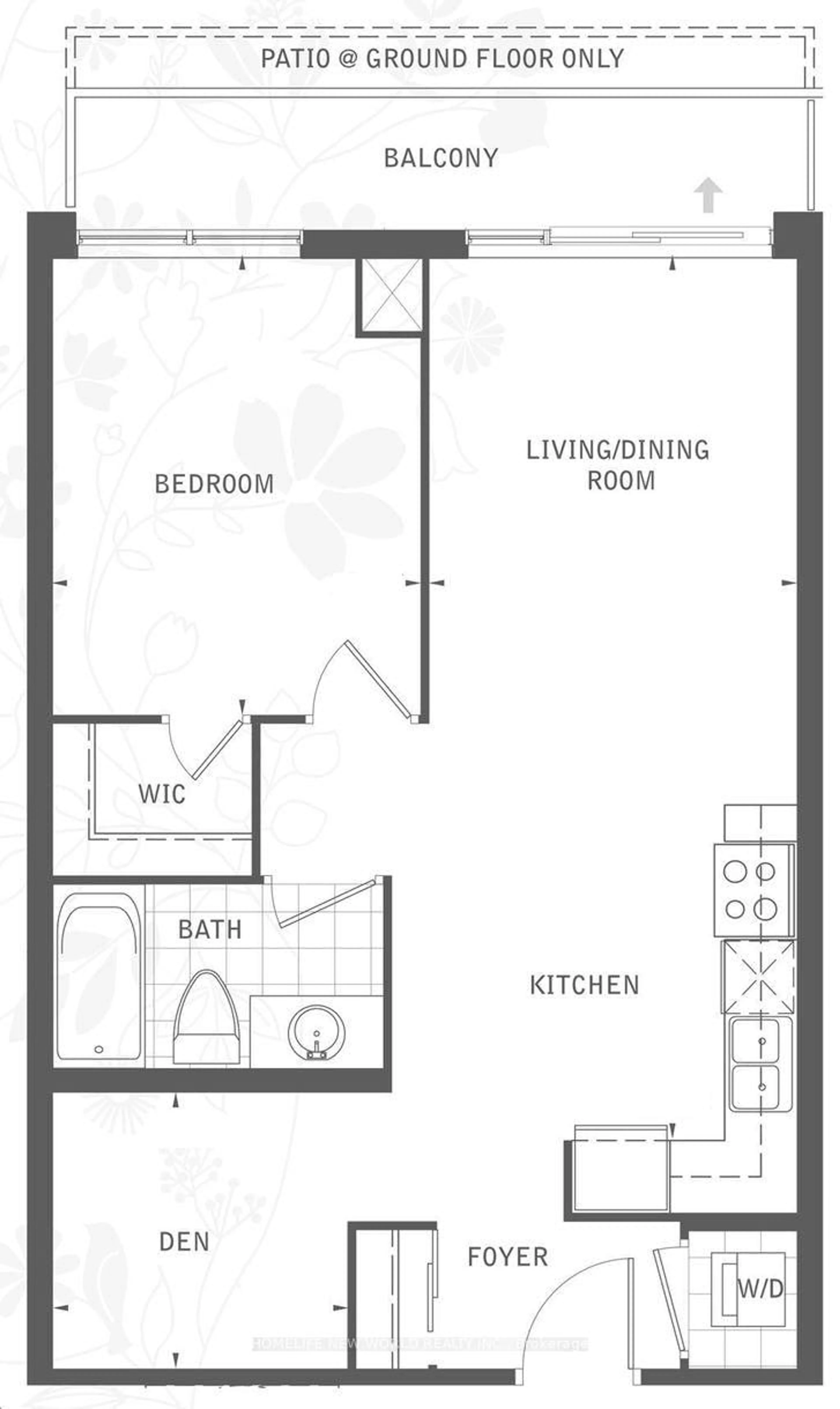Floor plan for 370 Highway 7 Rd #717, Richmond Hill Ontario L4B 0C4