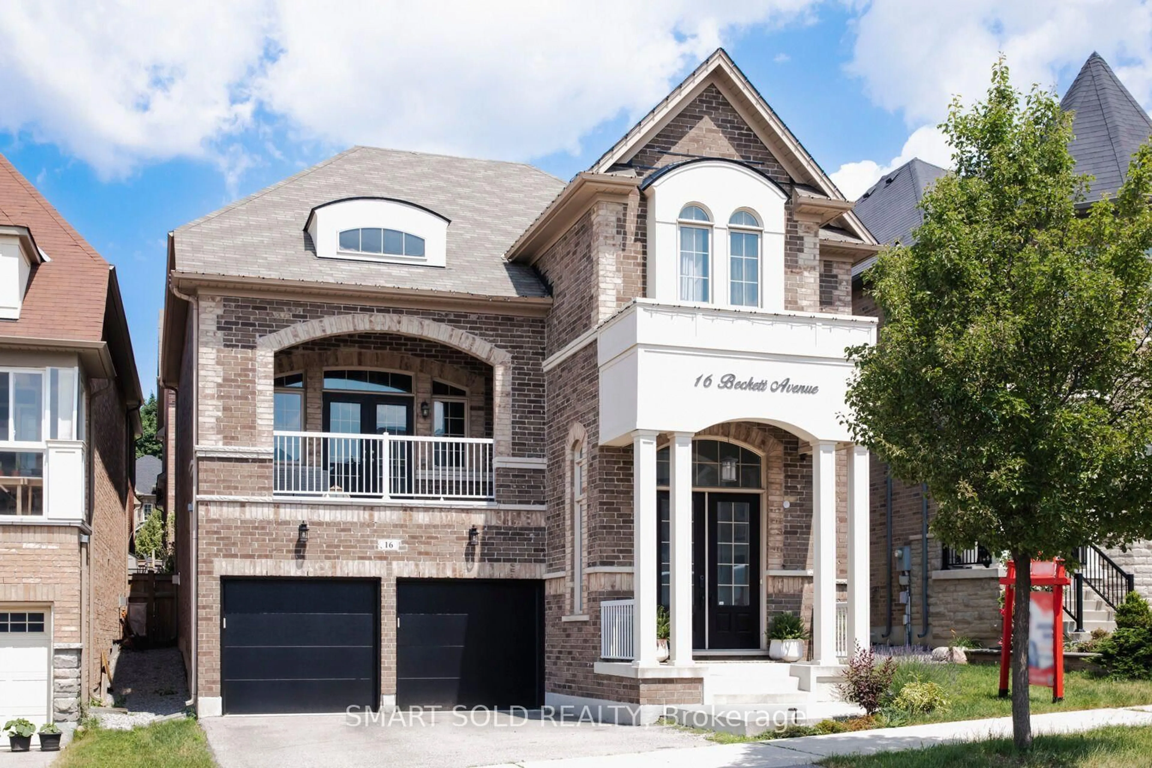 Home with brick exterior material, street for 16 Beckett Ave, Markham Ontario L6C 1N7