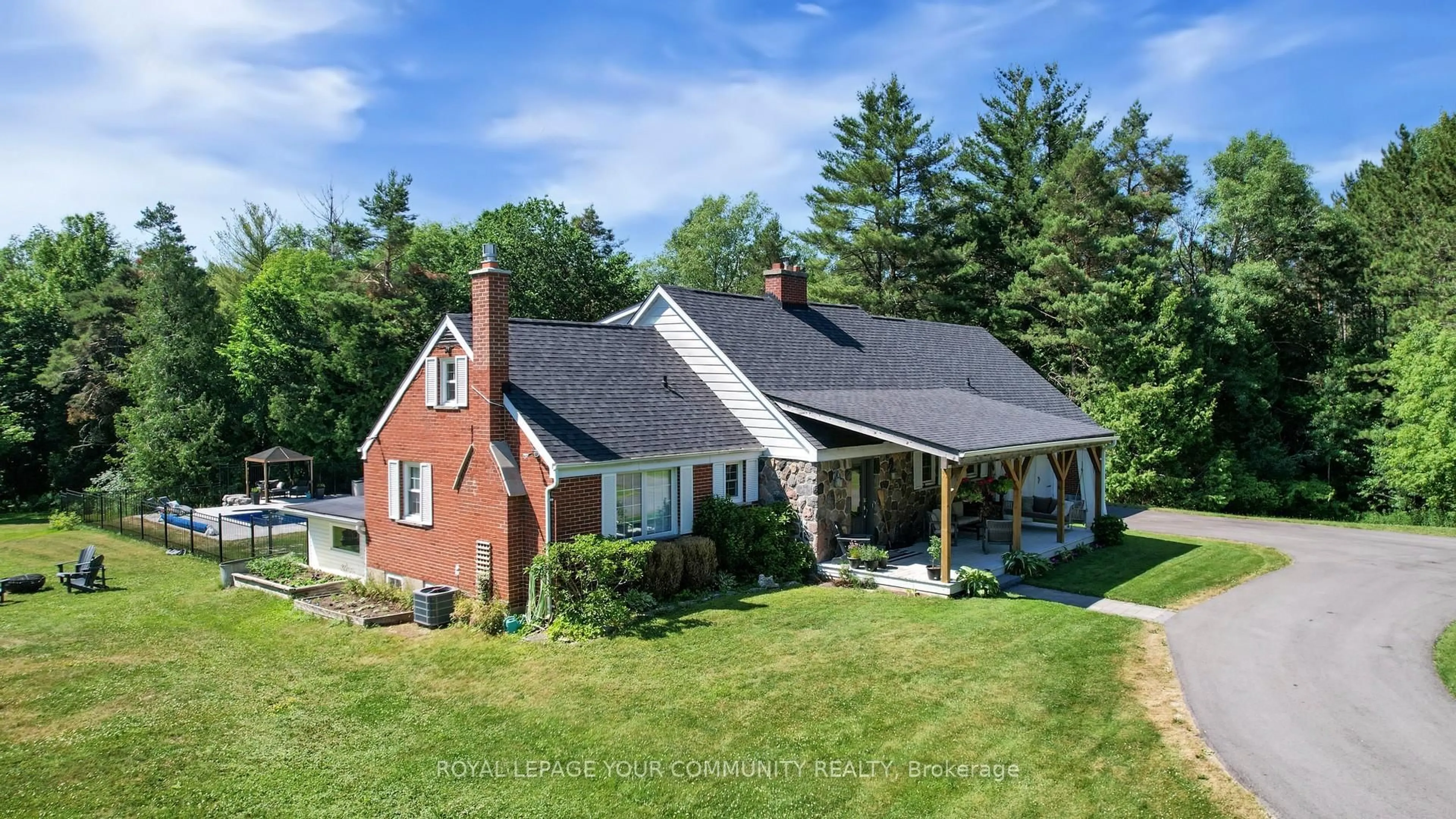 A pic from outside/outdoor area/front of a property/back of a property/a pic from drone, unknown for 14574 Mccowan Rd, Whitchurch-Stouffville Ontario L4A 4E6