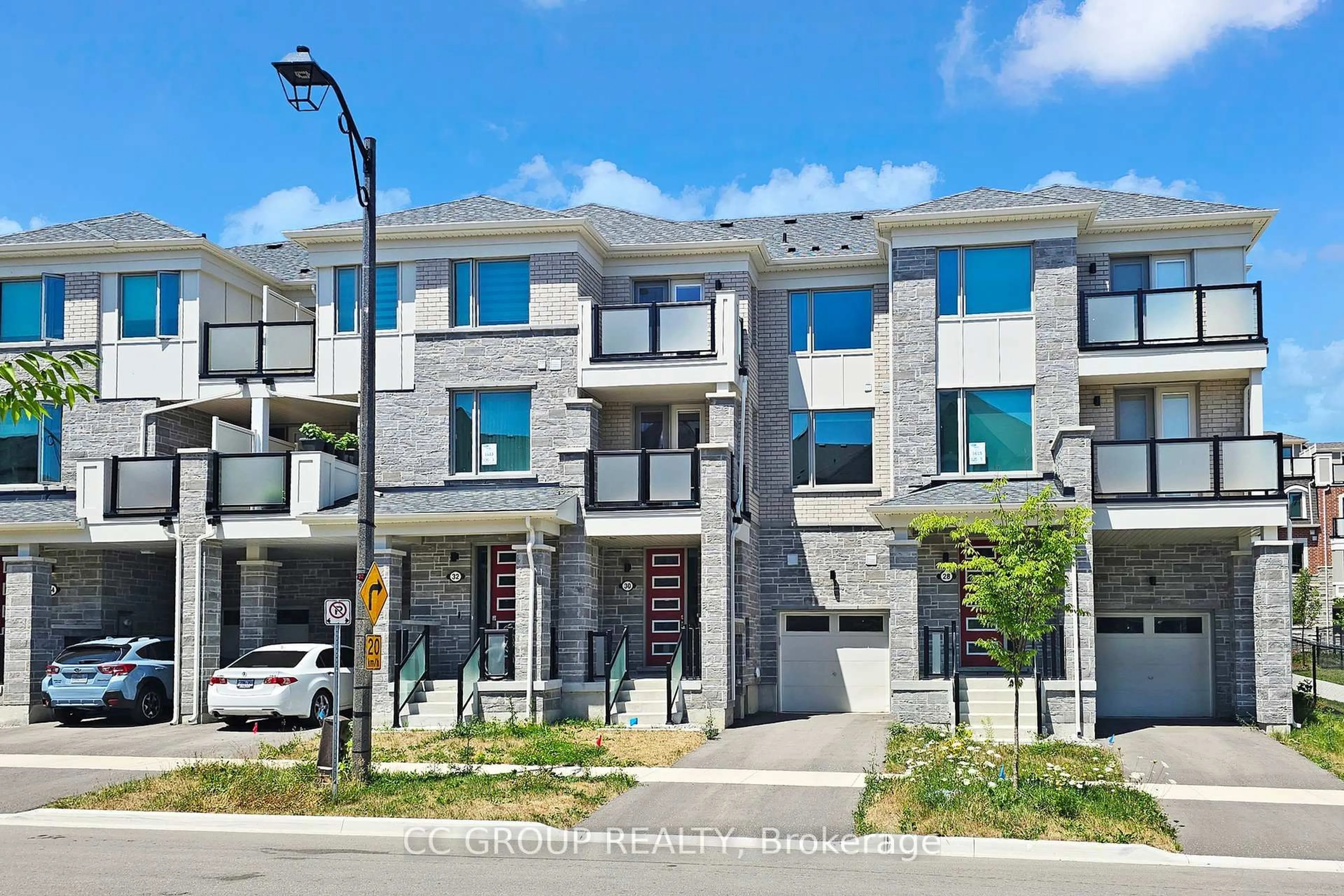 Home with brick exterior material, street for 30 Thomas Frisby Jr Cres, Markham Ontario L6C 3L1
