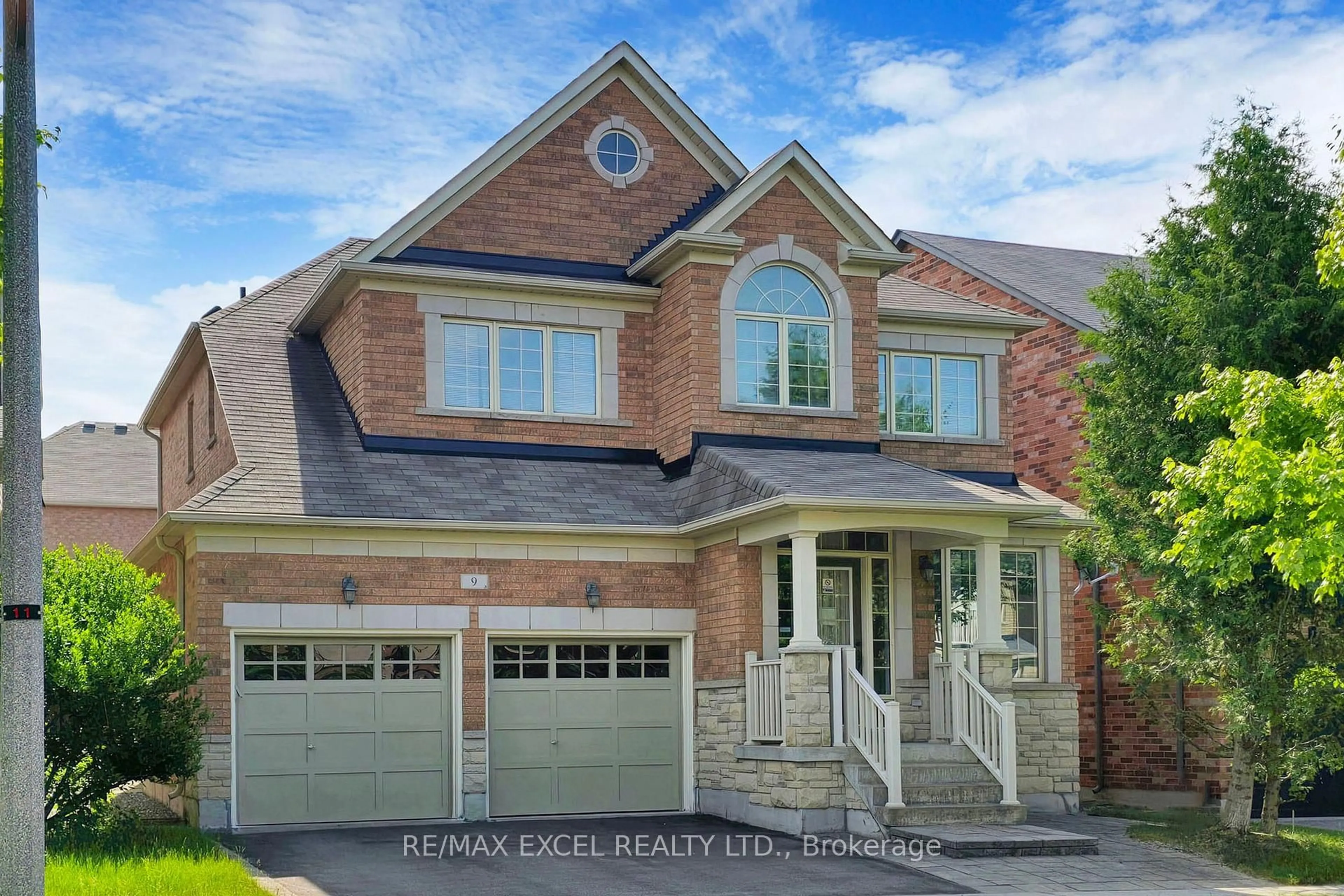 Home with brick exterior material, street for 9 Stoney Creek Dr, Markham Ontario L6E 0H3