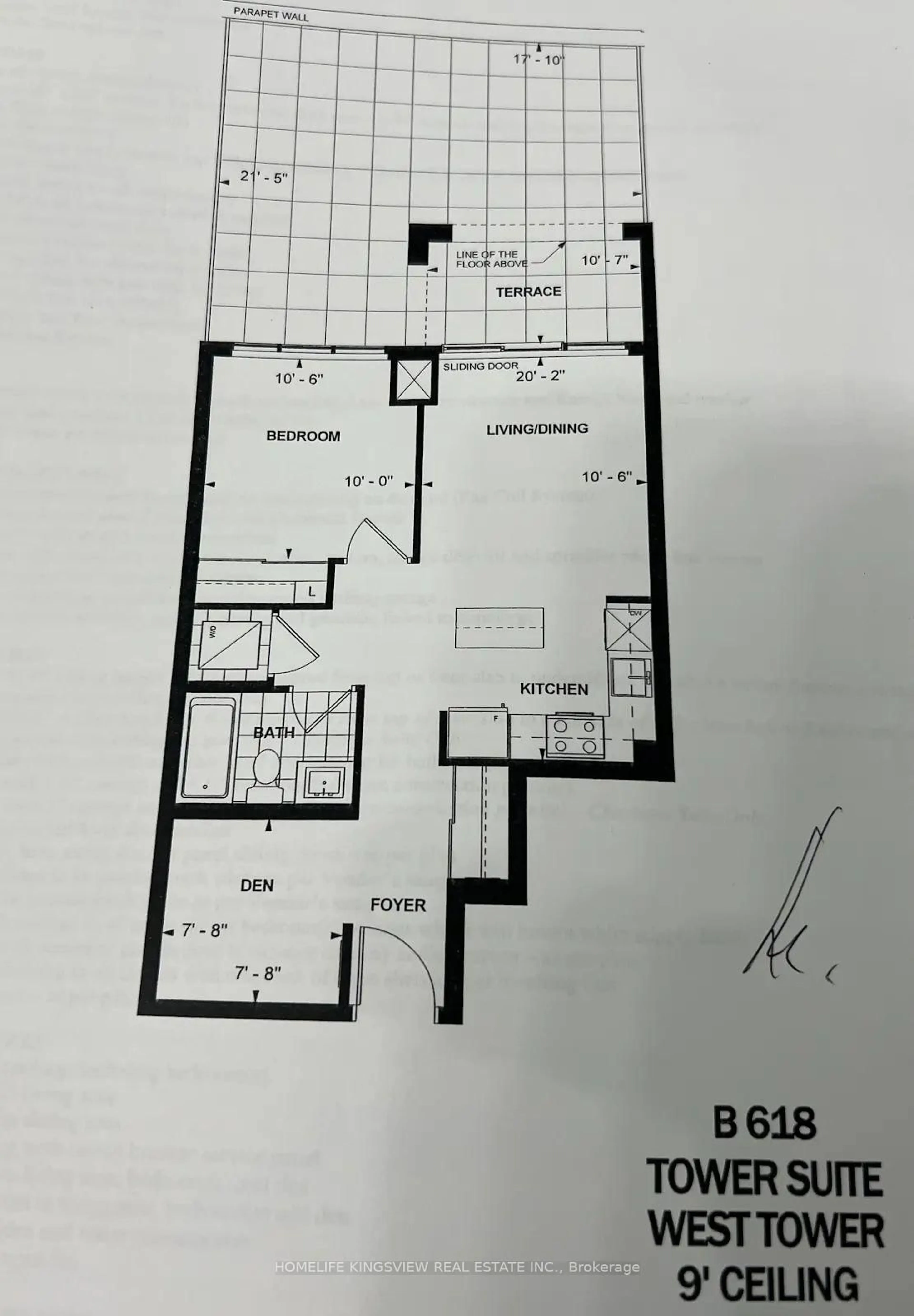 Floor plan for 9000 JANE St #223, Vaughan Ontario L4K 0M6