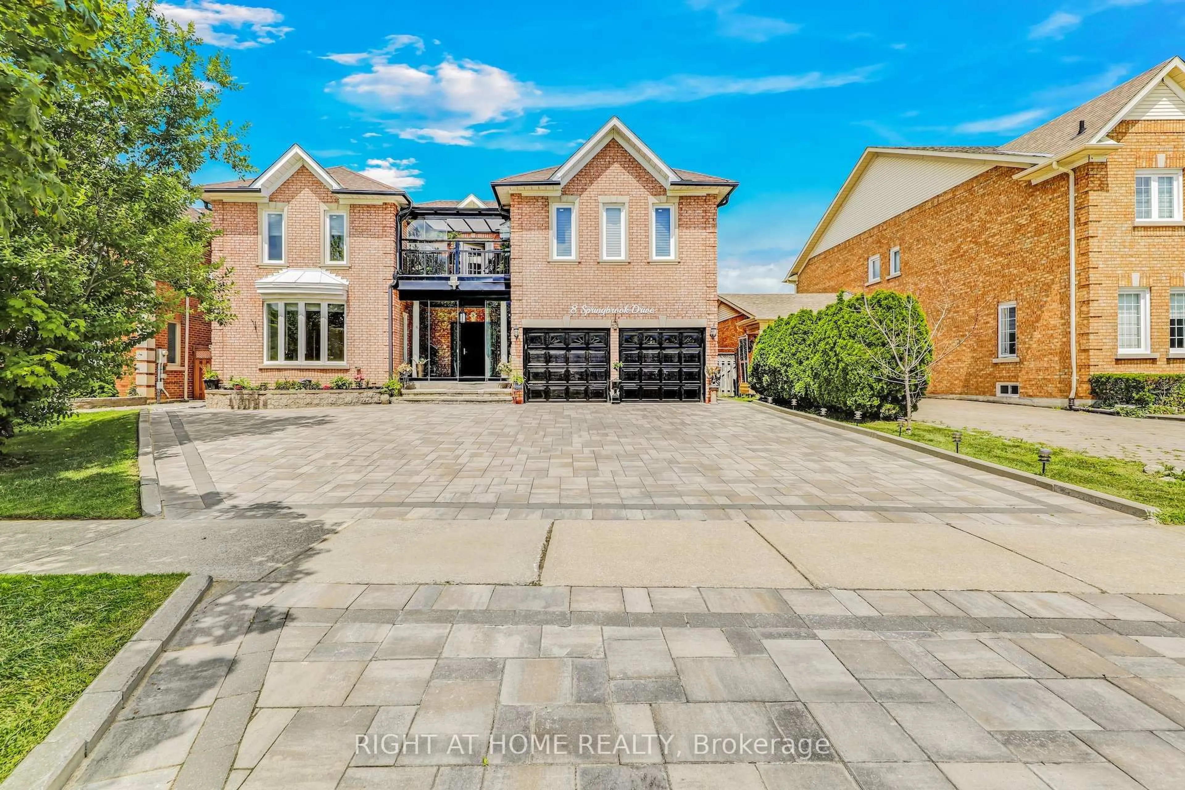 Home with brick exterior material, street for 8 Springbrook Dr, Richmond Hill Ontario L4B 3R9