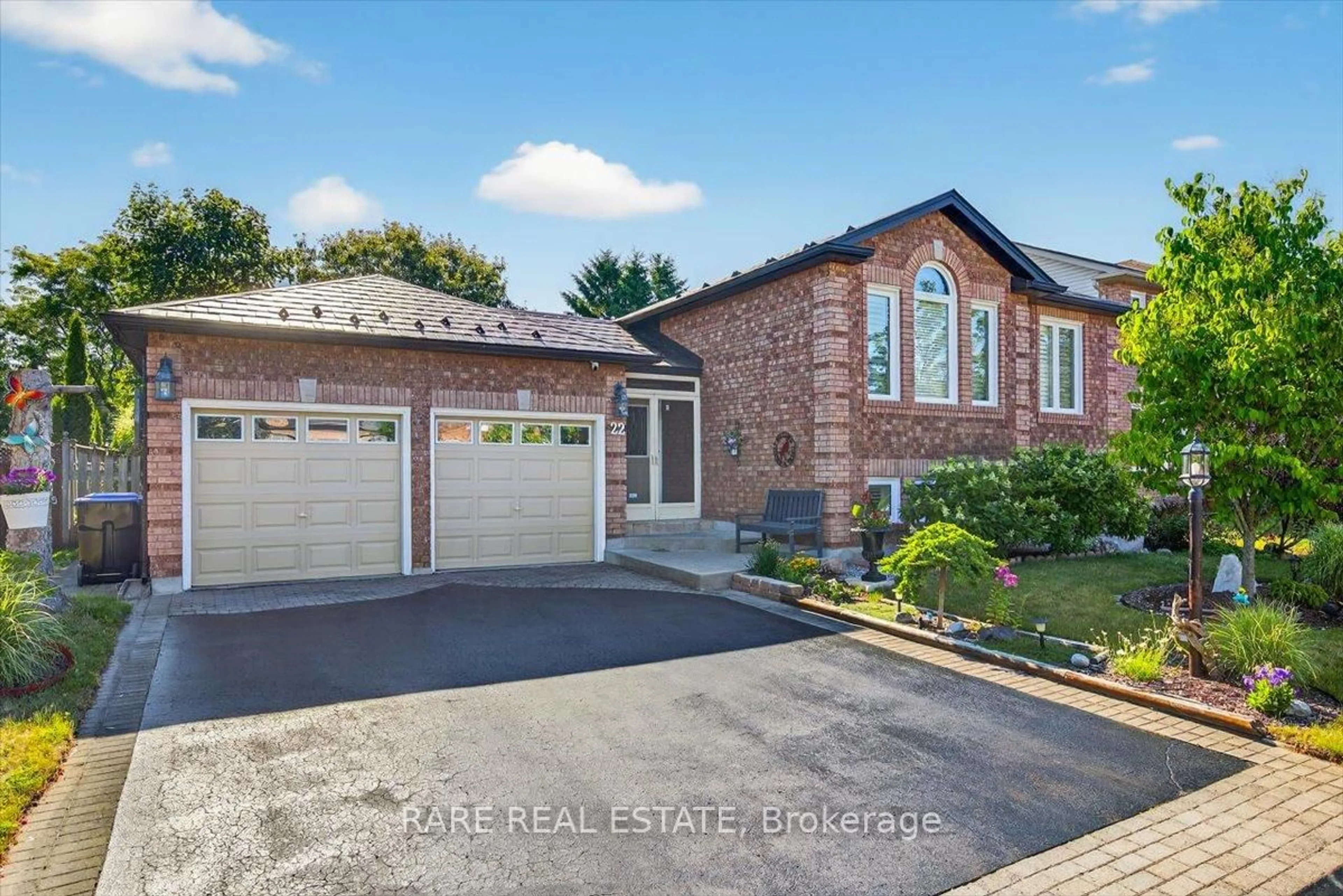 Home with brick exterior material, street for 22 Julie St, Essa Ontario L0M 1B3