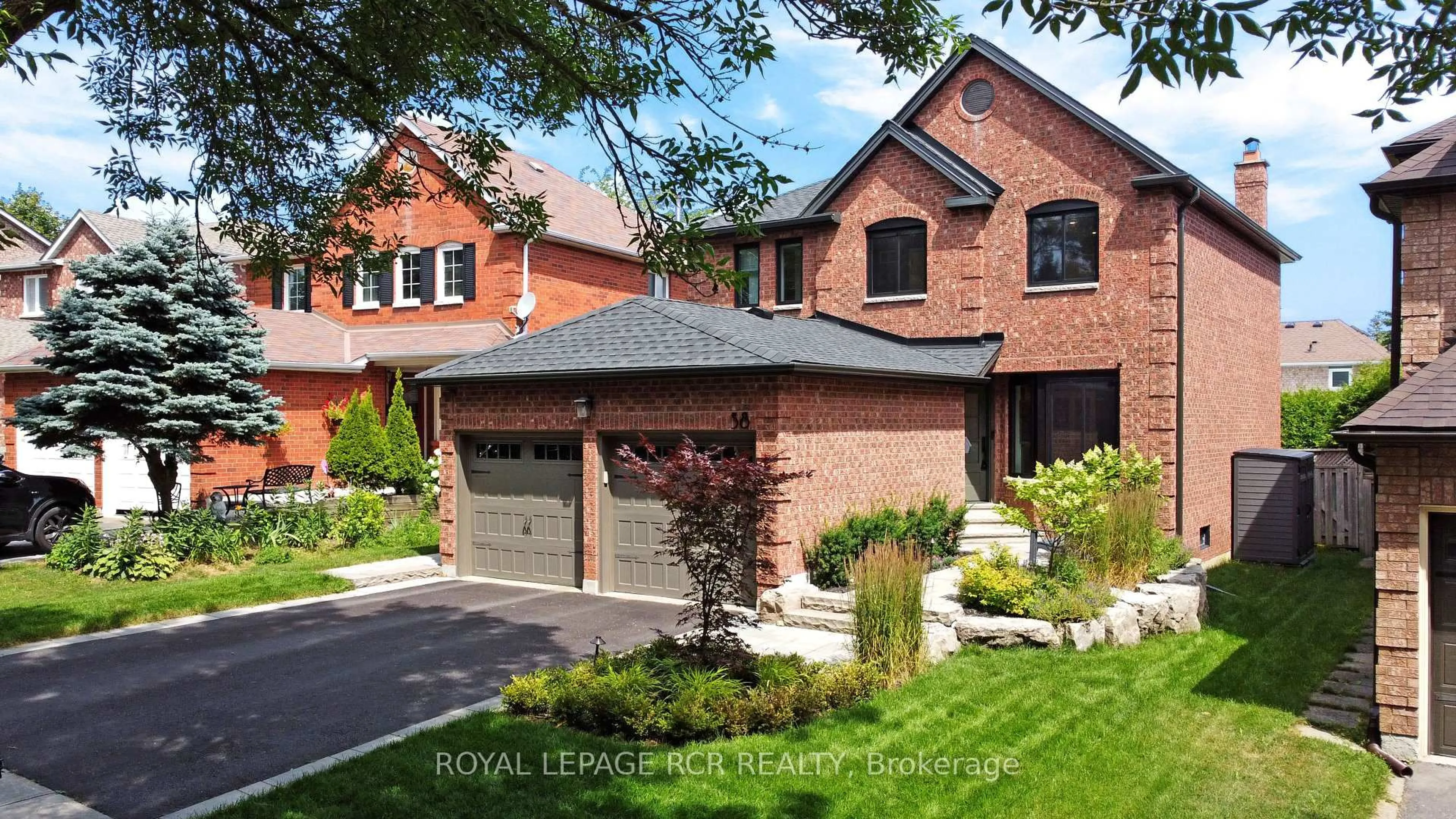 Home with brick exterior material, street for 58 Buttonwood Tr, Aurora Ontario L4G 6N3
