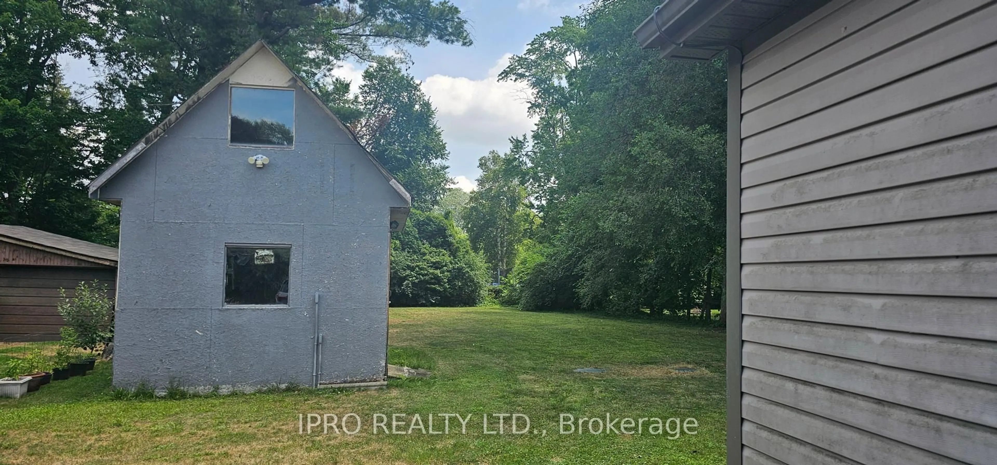 A pic from outside/outdoor area/front of a property/back of a property/a pic from drone, forest/trees view for 29 Pleasant Ave, East Gwillimbury Ontario L9N 1J9