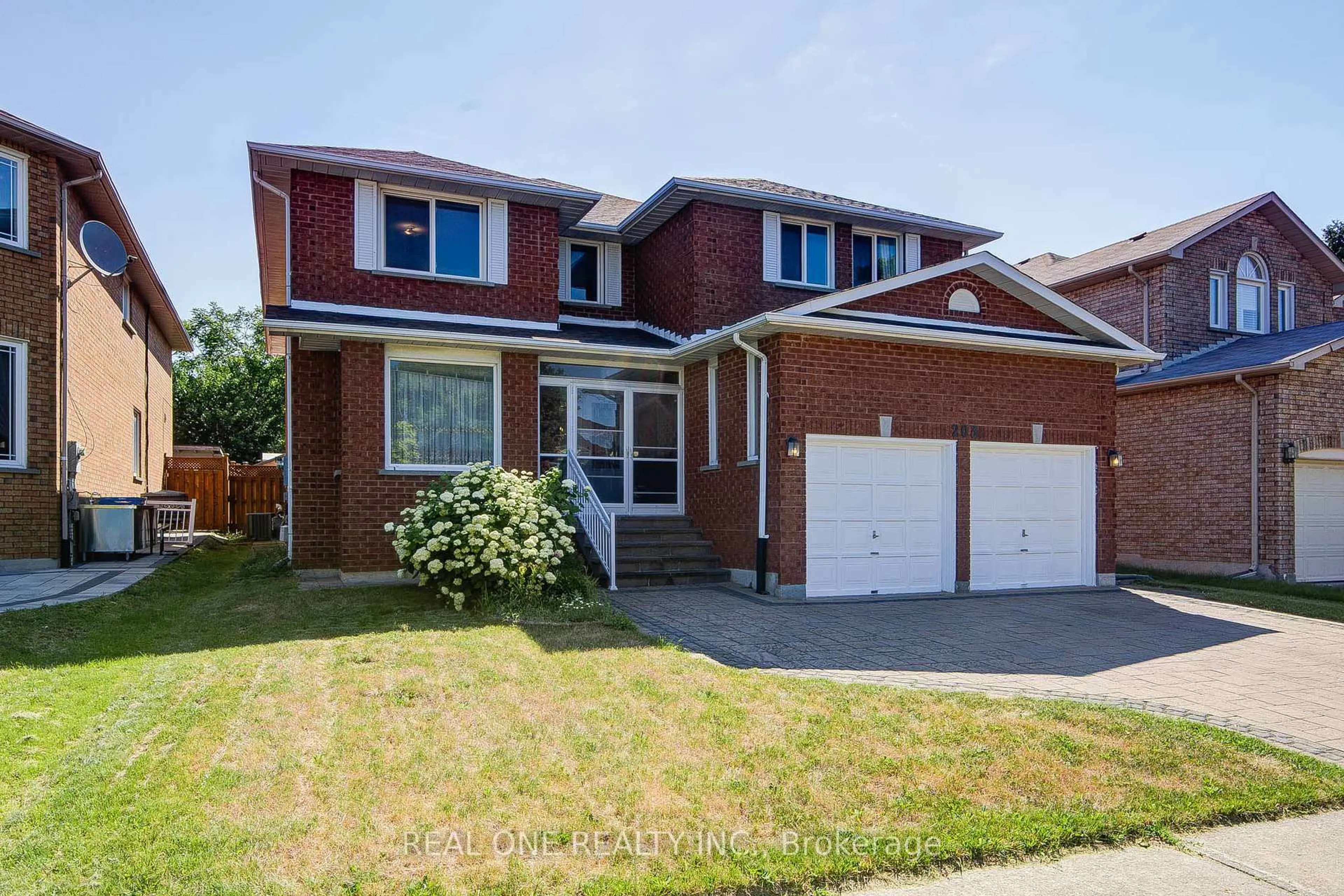Home with brick exterior material, street for 203 Valleymede Dr, Richmond Hill Ontario L4B 3S4