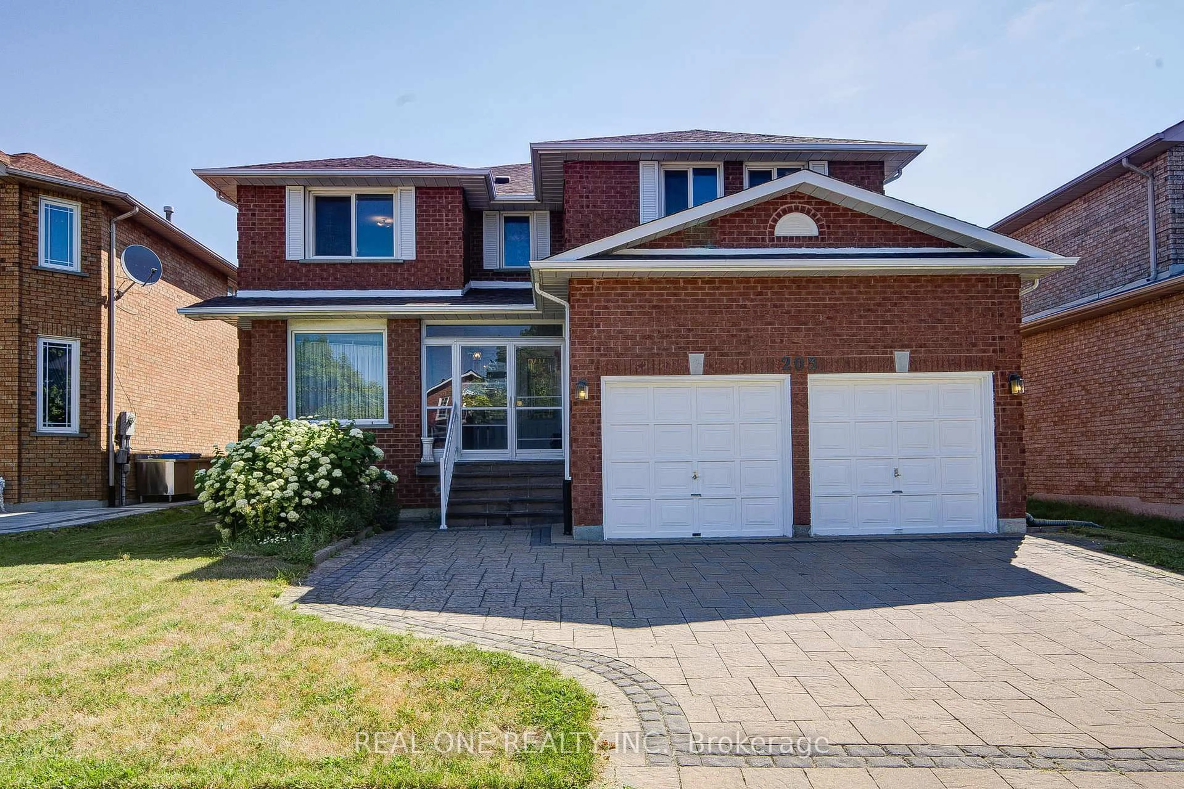 Home with brick exterior material, street for 203 Valleymede Dr, Richmond Hill Ontario L4B 3S4