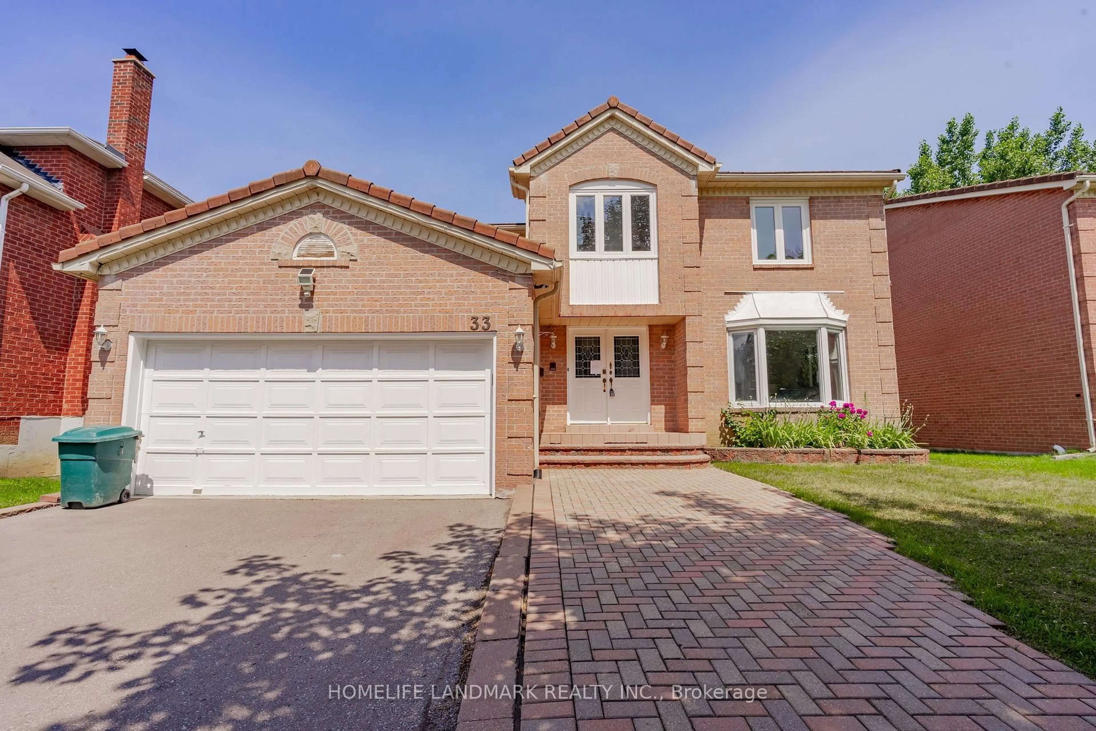 Home with brick exterior material, street for 33 John Stiver Cres, Markham Ontario L3R 9B1
