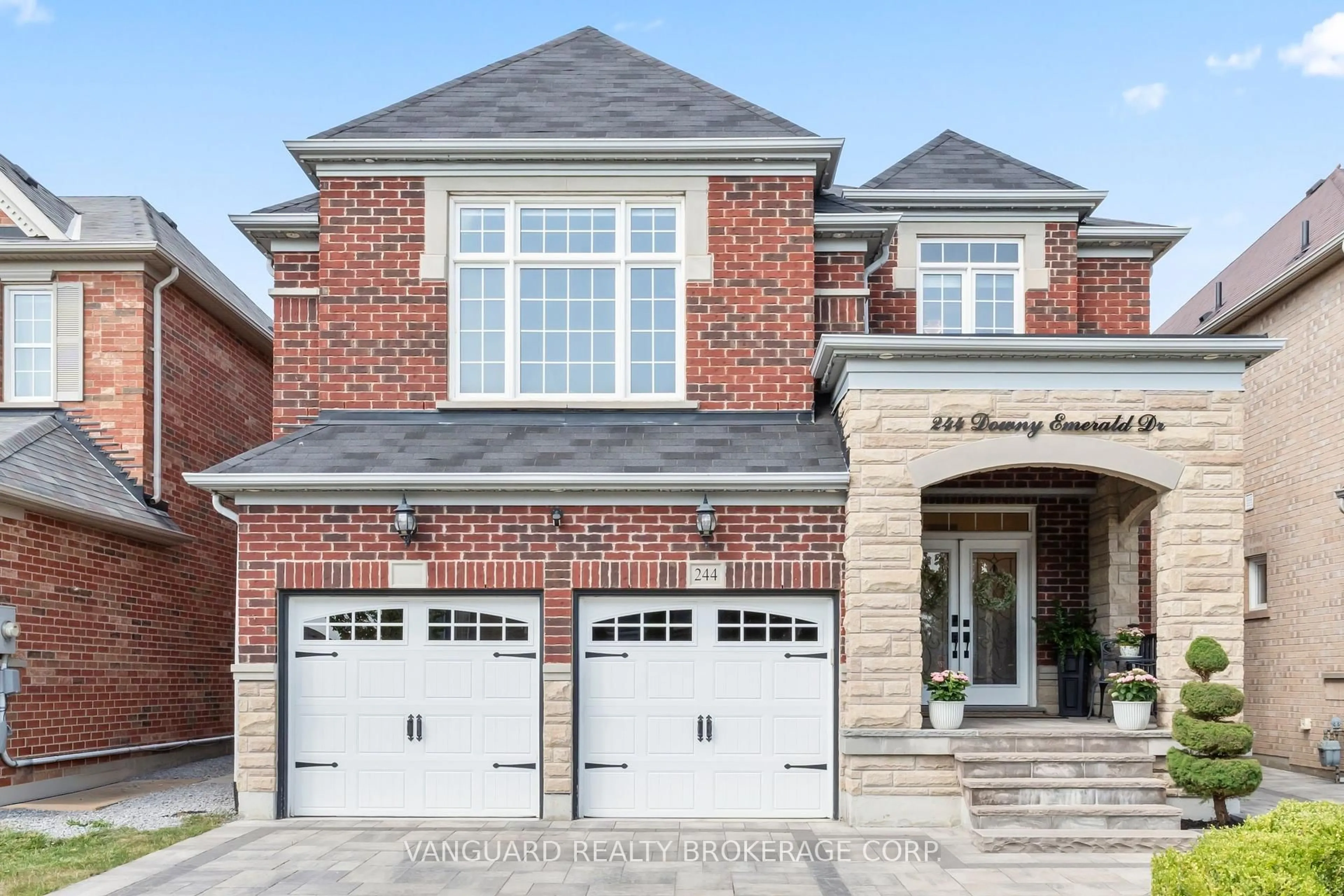Home with brick exterior material, street for 244 Downy Emerald Dr, Bradford West Gwillimbury Ontario L3Z 0K3