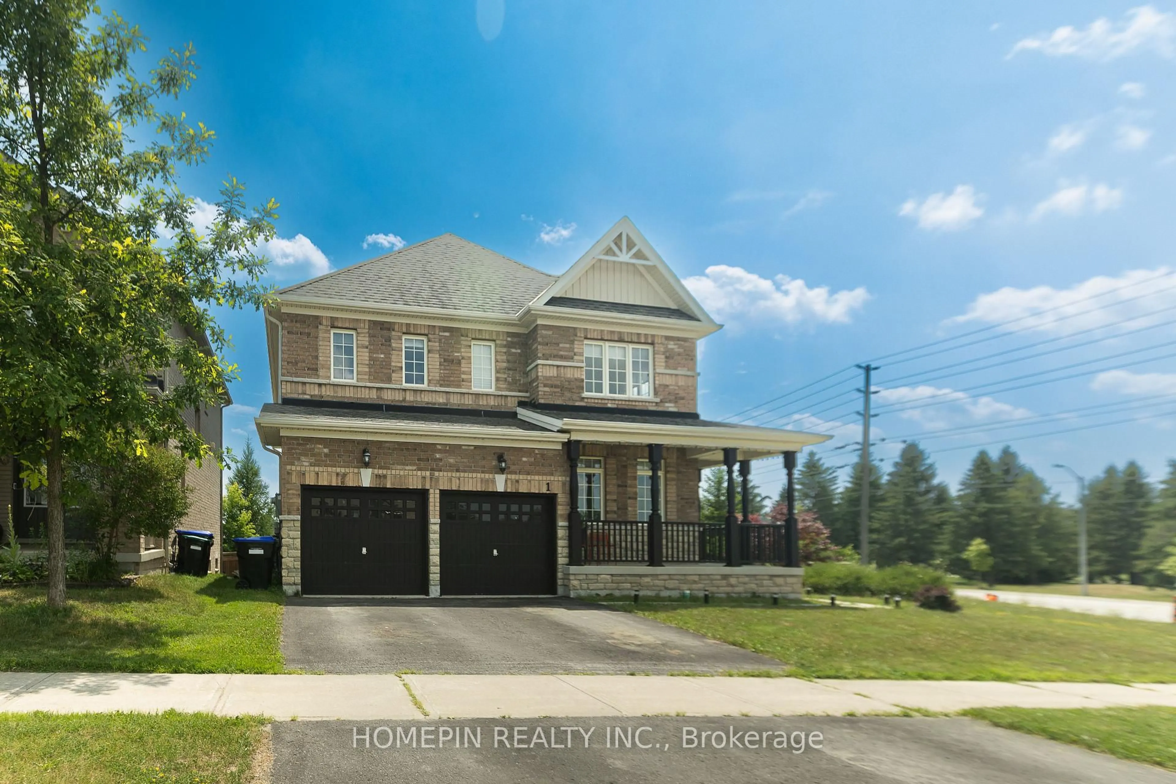 Home with brick exterior material, street for 1 Treetops Blvd, New Tecumseth Ontario L9R 0M4