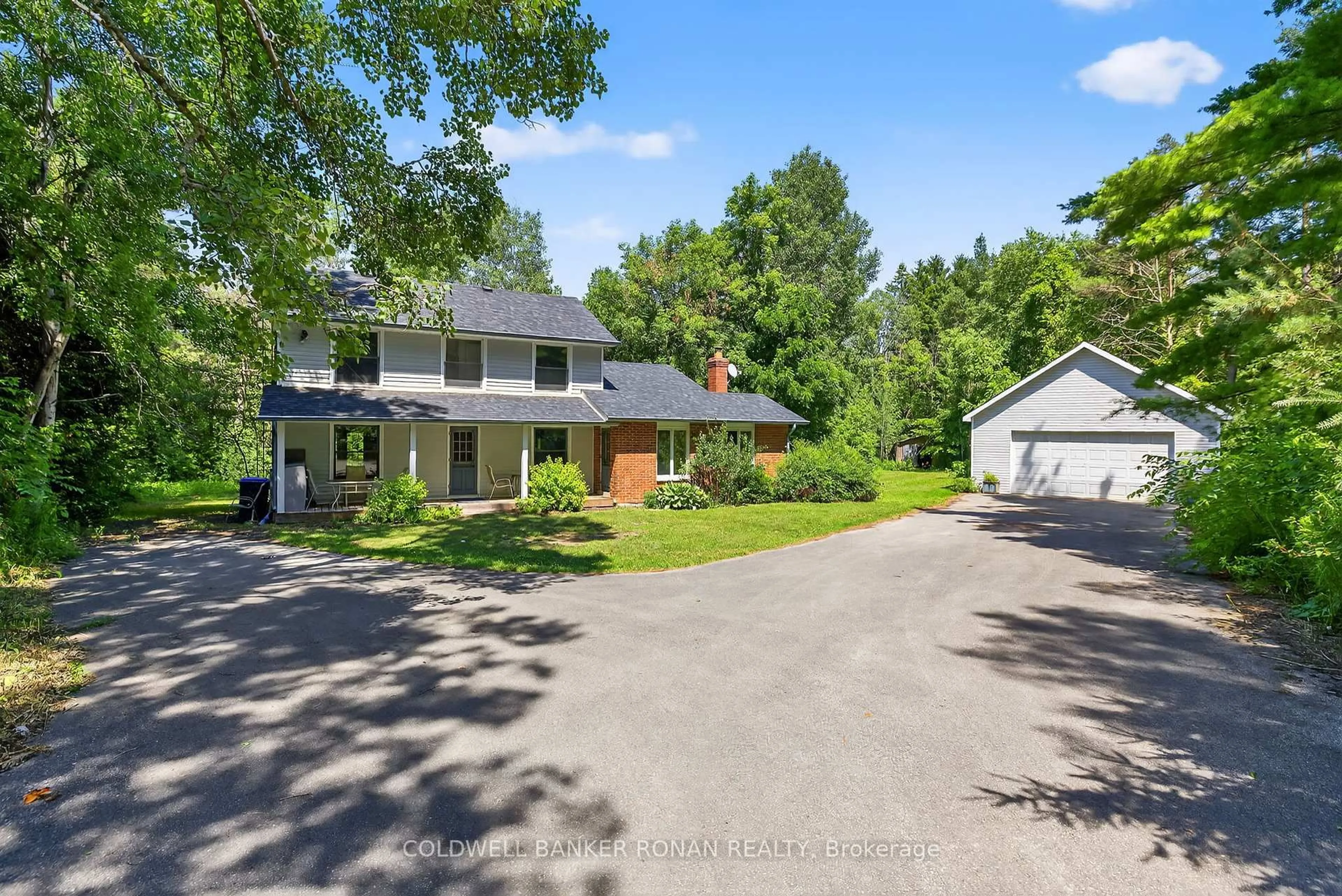 A pic from outside/outdoor area/front of a property/back of a property/a pic from drone, street for 2045 Concession Rd 7, Adjala-Tosorontio Ontario L0G 1W0