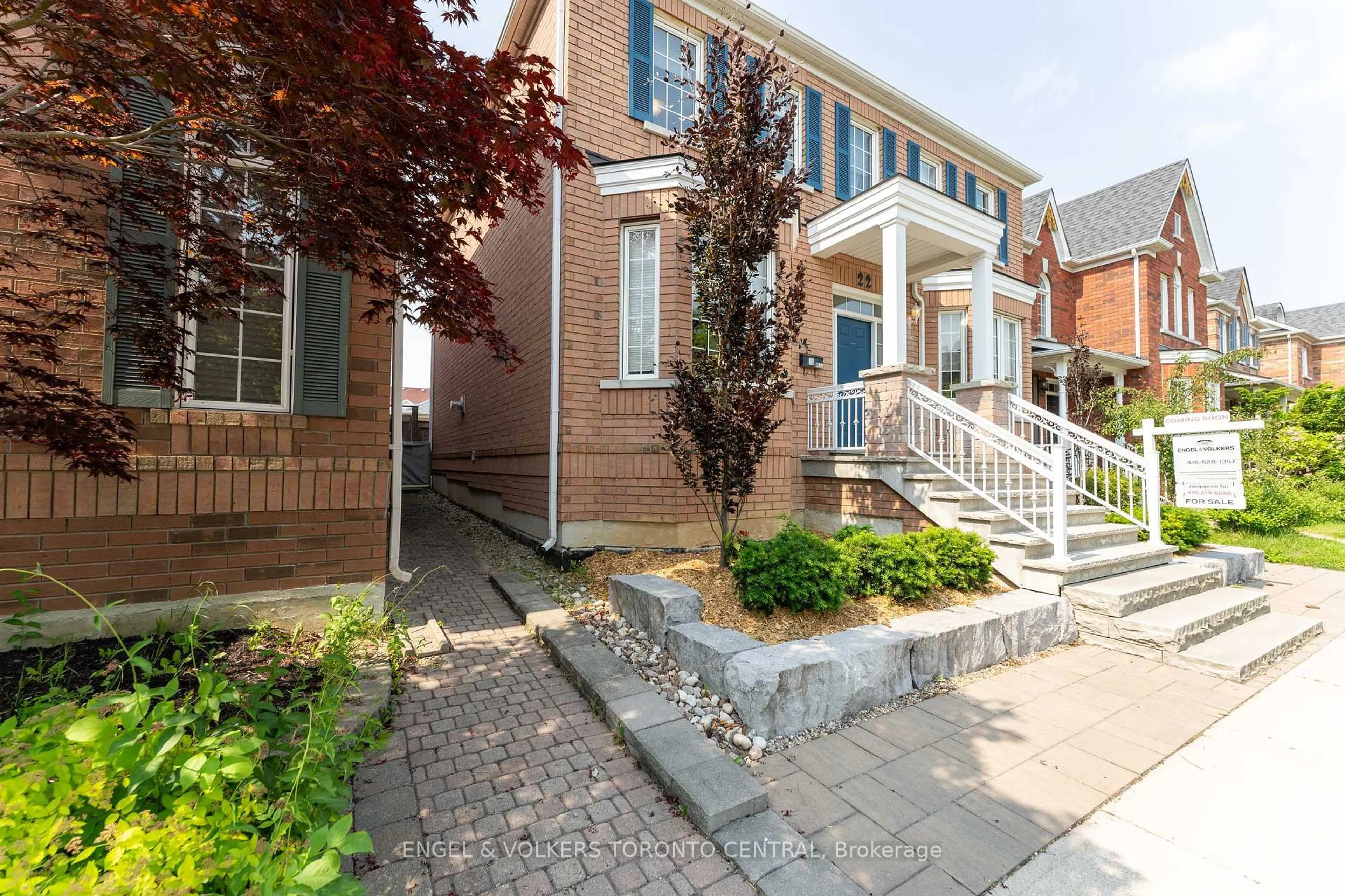 Home with brick exterior material, street for 22 Donald Sim Ave, Markham Ontario L6B 1B6