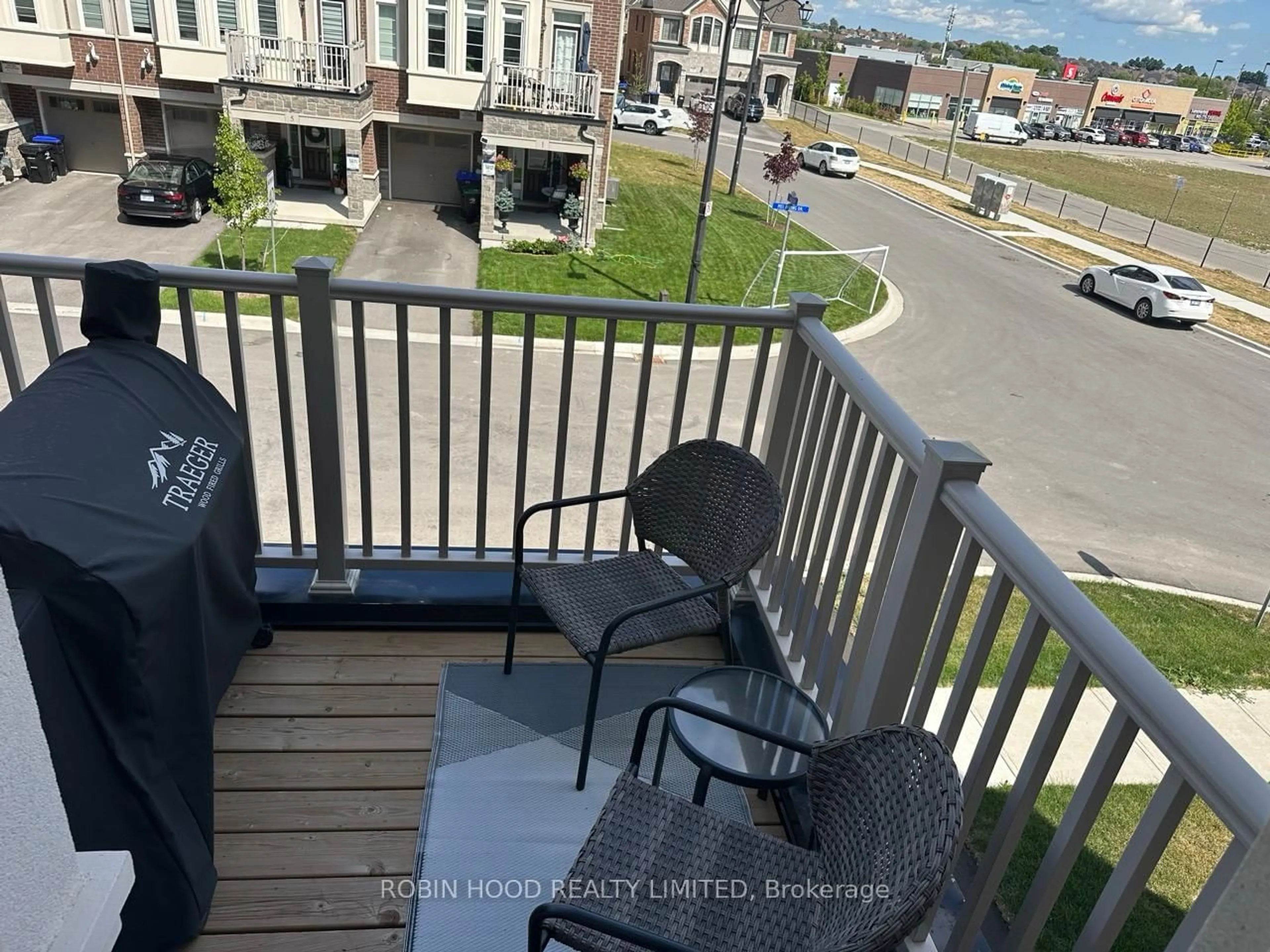 Balcony in the apartment, city buildings view from balcony for 6 Mel Irving Dr, Bradford West Gwillimbury Ontario L3Z 4P1