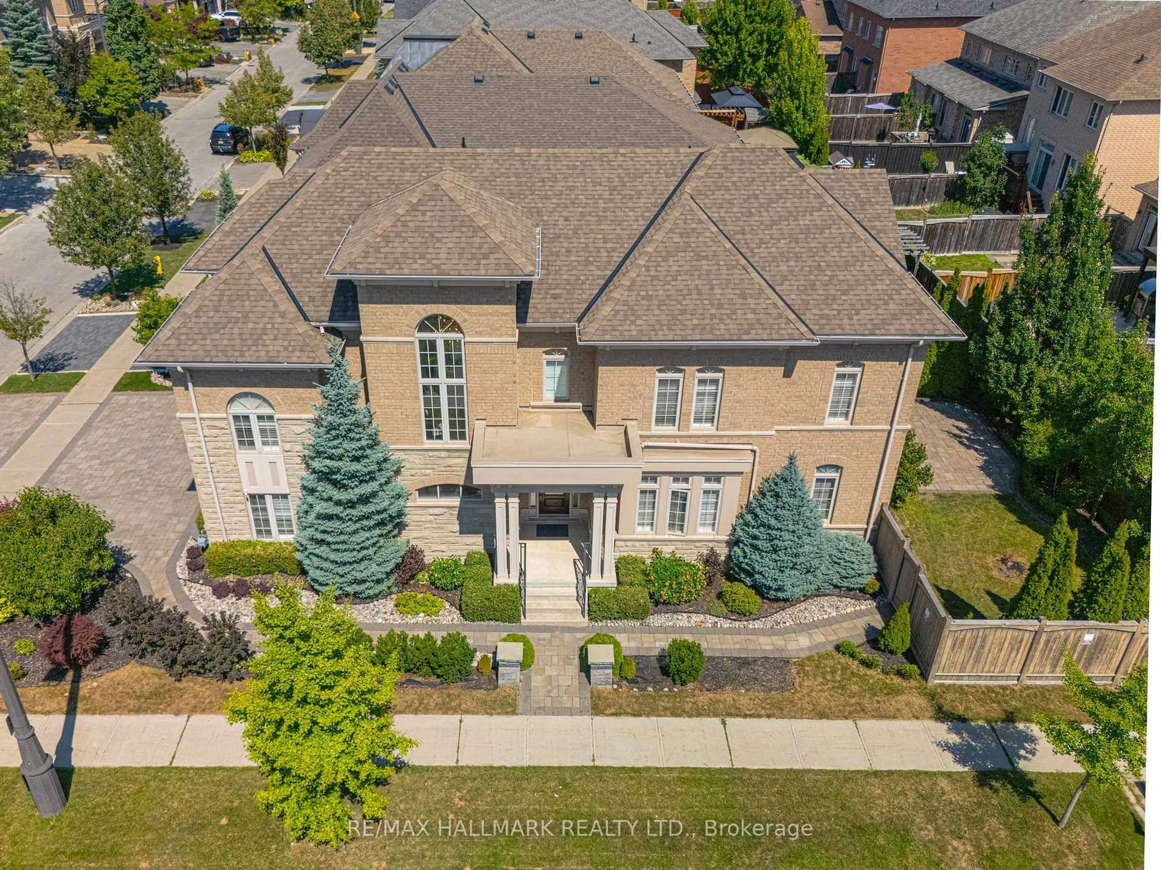 A pic from outside/outdoor area/front of a property/back of a property/a pic from drone, street for 1 Ostrovsky Rd, Vaughan Ontario L4H 0W1