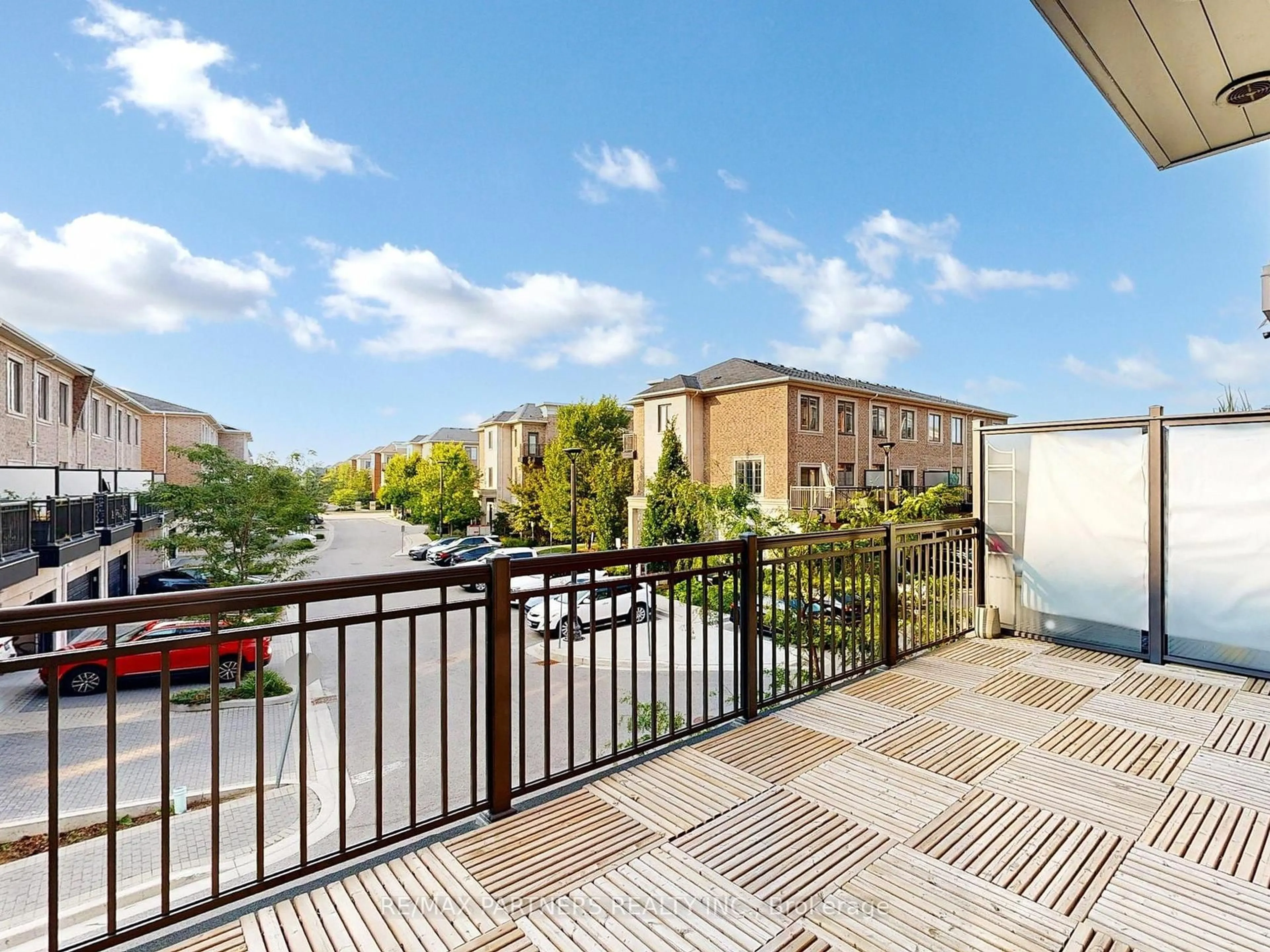 Balcony in the apartment, city buildings view from balcony for 4006 Highway 7, Markham Ontario L3K 5R8