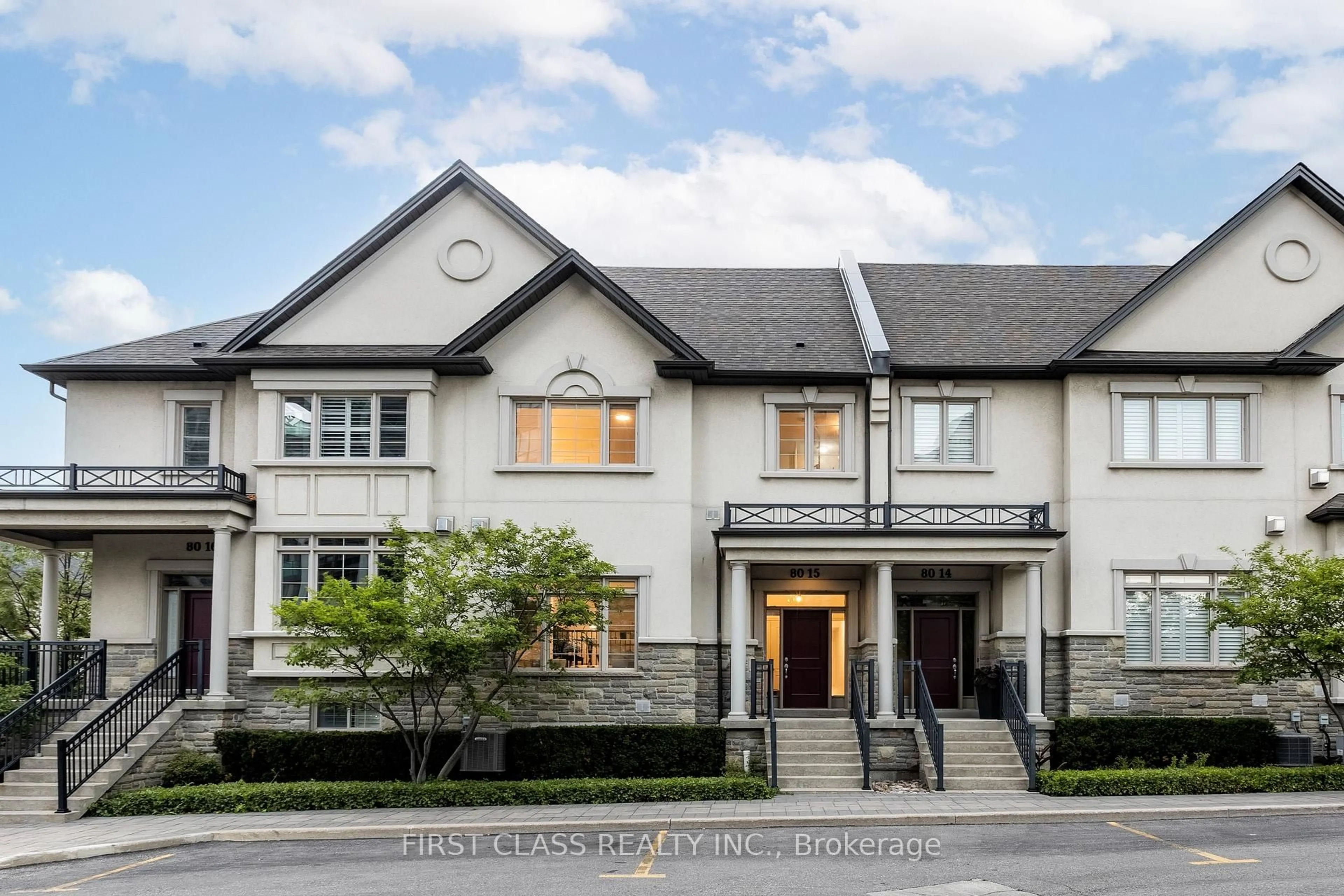 Home with brick exterior material, street for 80 North Park Rd #15, Vaughan Ontario L4J 0G8
