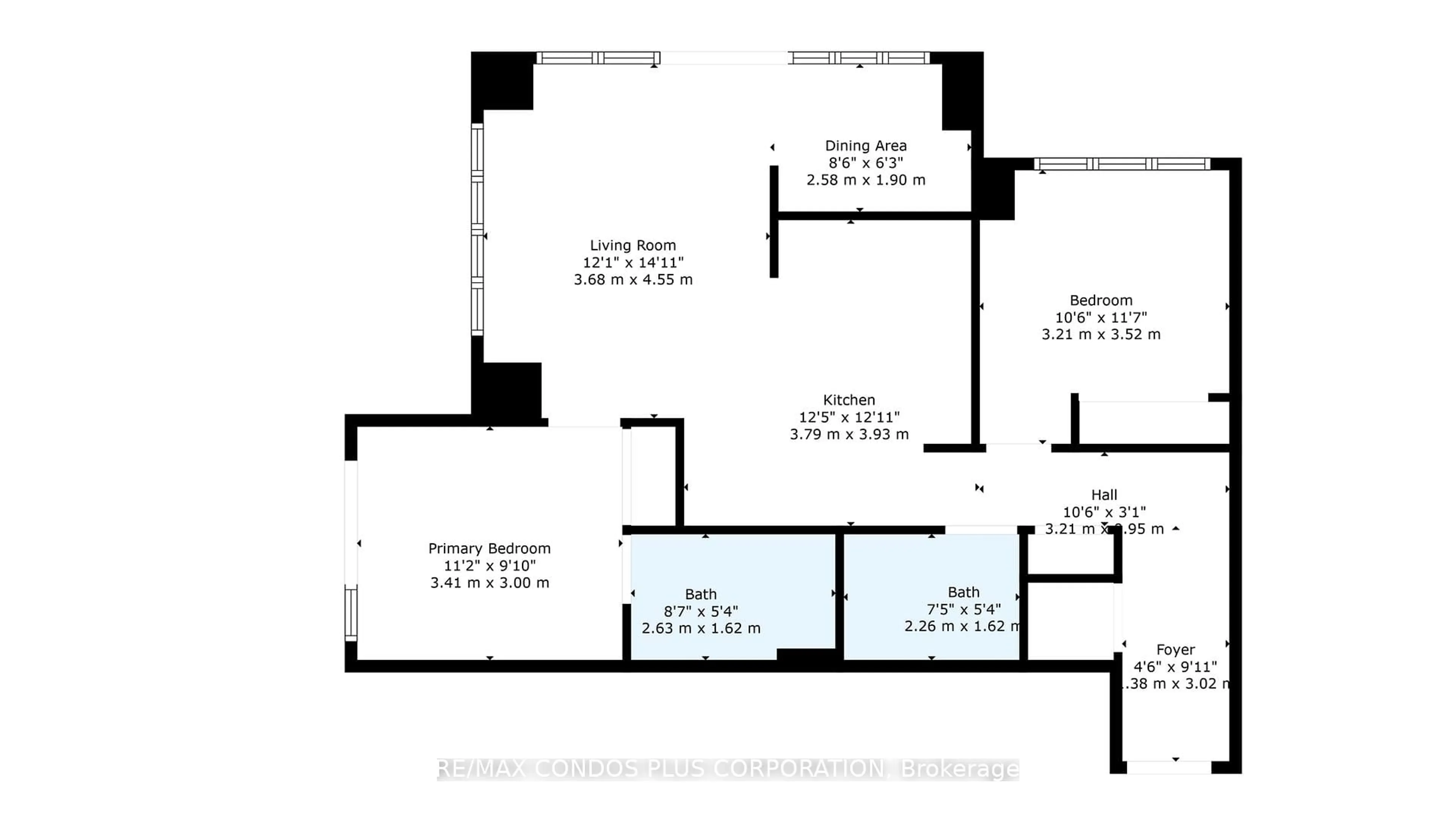 Floor plan for 9471 Yonge St #Lph15, Richmond Hill Ontario L4C 0Z5