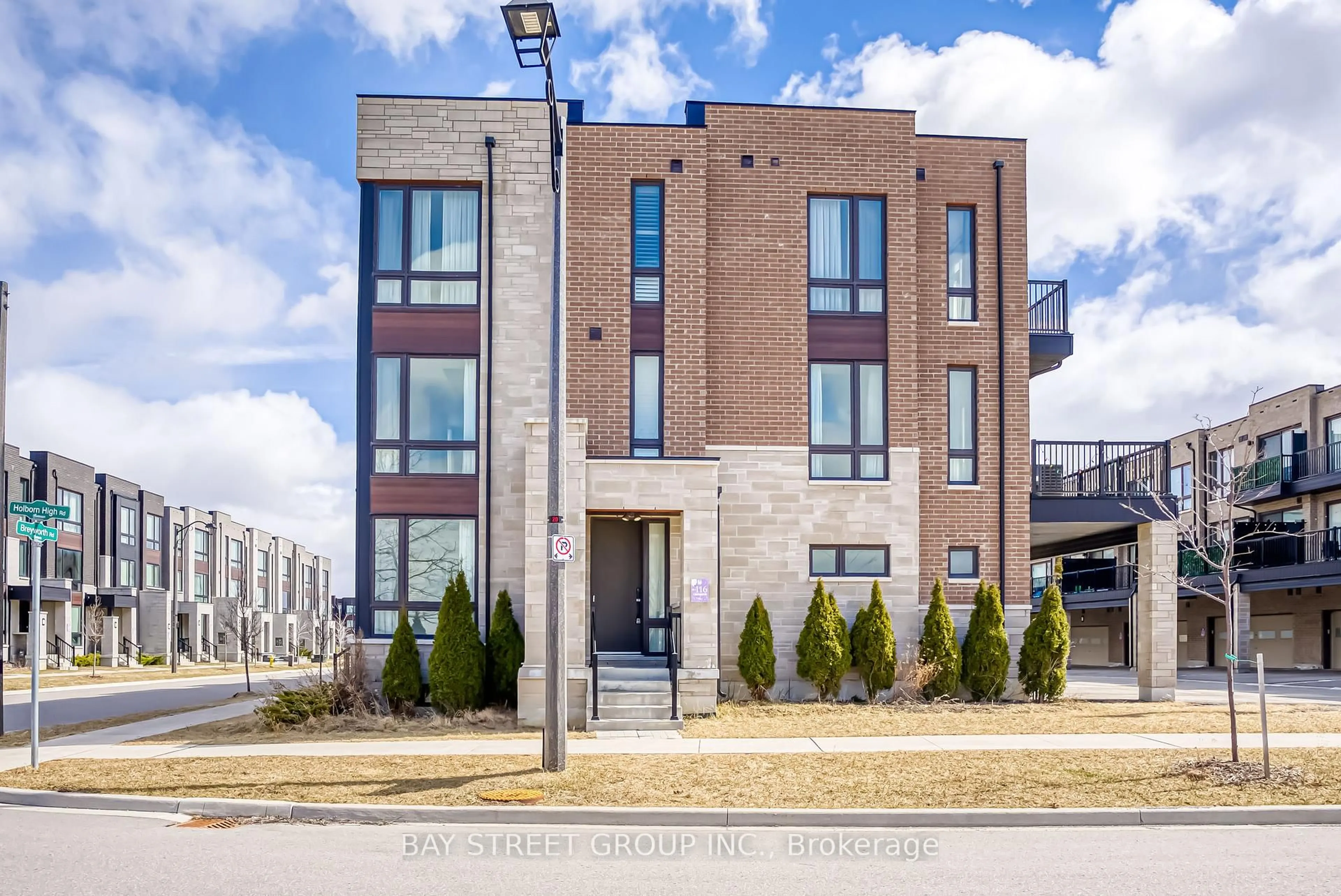 Home with brick exterior material, street for 1 Breyworth Rd, Markham Ontario L6C 0Z5