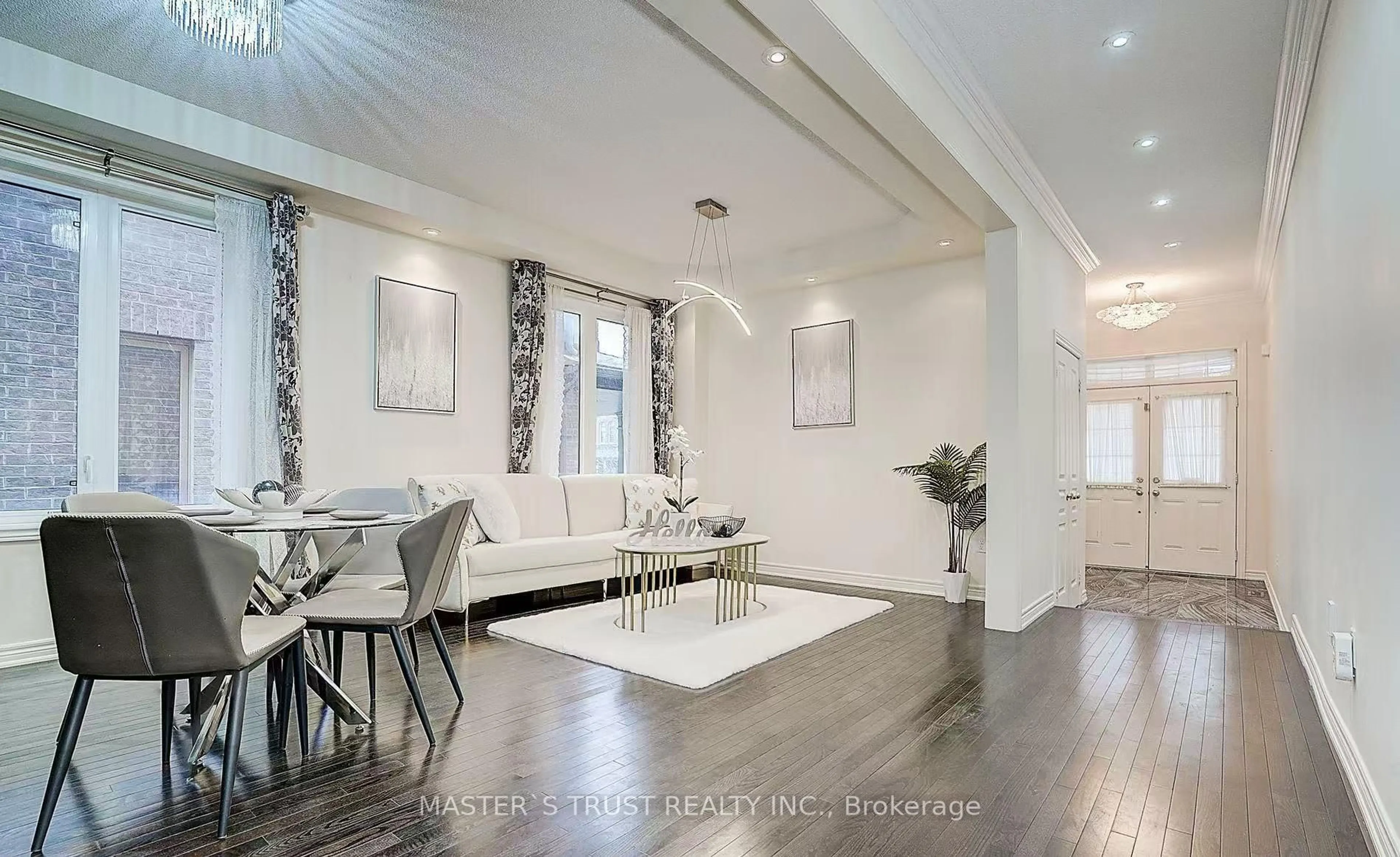 Dining room, wood/laminate floor for 99 Henry Bauer Ave, Markham Ontario L6C 0S3