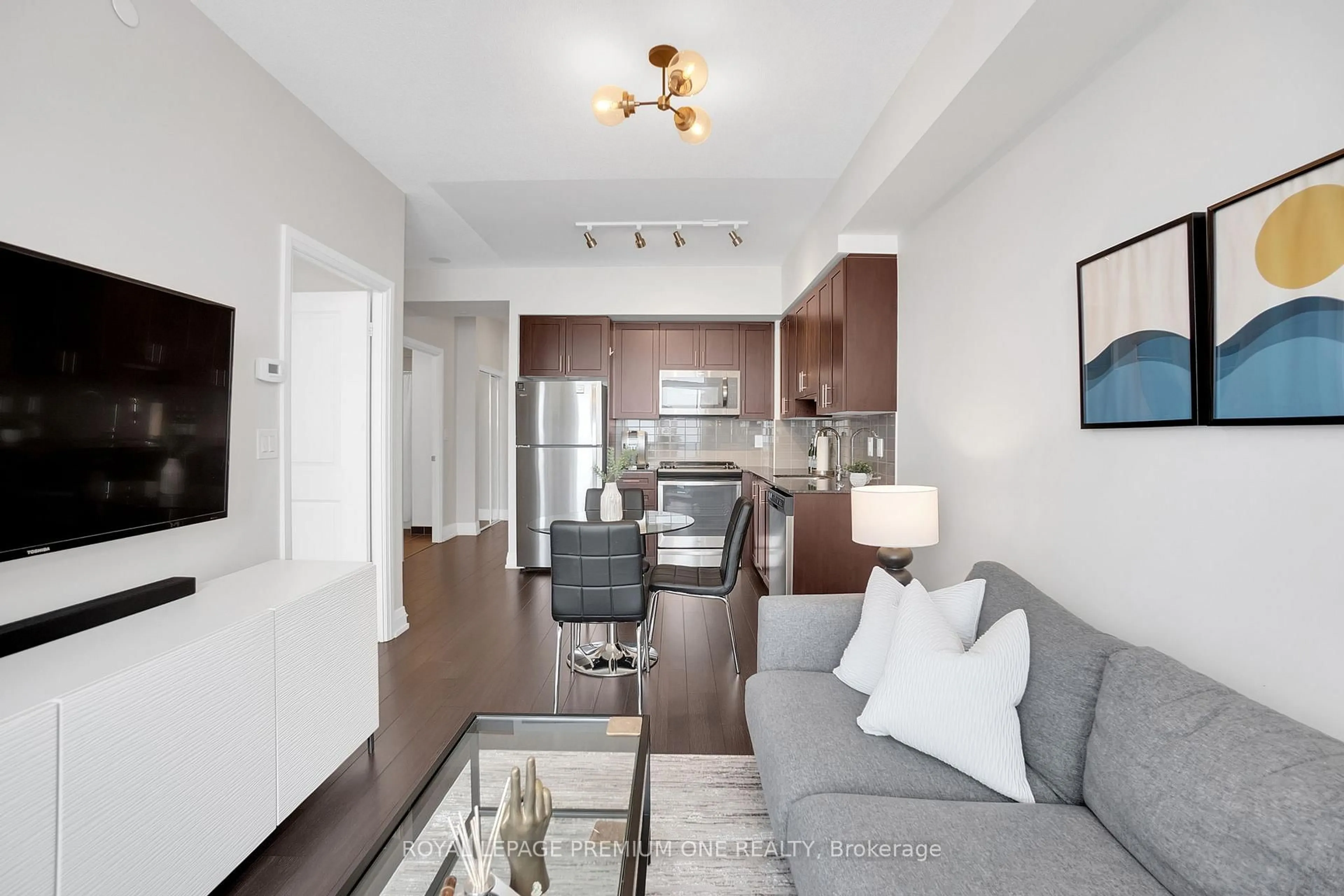 Living room with furniture, unknown for 3600 Highway 7 Rd #1803, Vaughan Ontario L4L 0G7