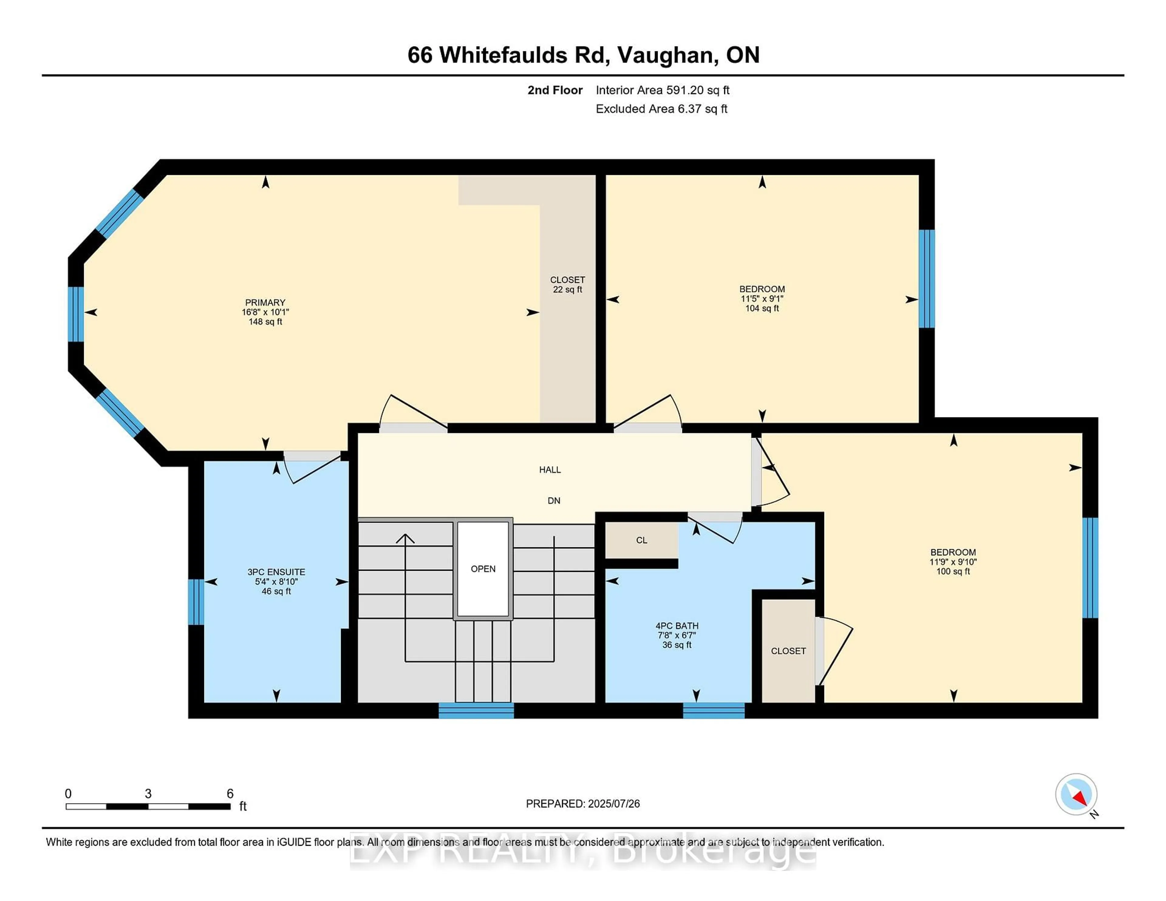 Floor plan for 66 Whitefaulds Rd, Vaughan Ontario L6A 2K4