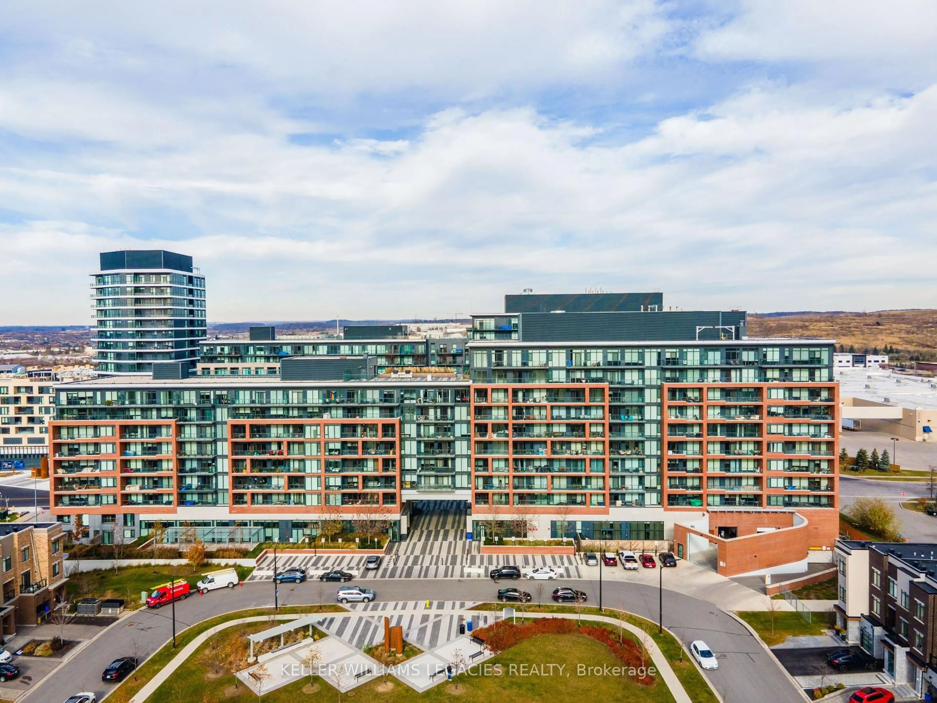 A pic from outside/outdoor area/front of a property/back of a property/a pic from drone, city buildings view from balcony for 99 Eagle Rock Way #106, Vaughan Ontario L6A 5A7