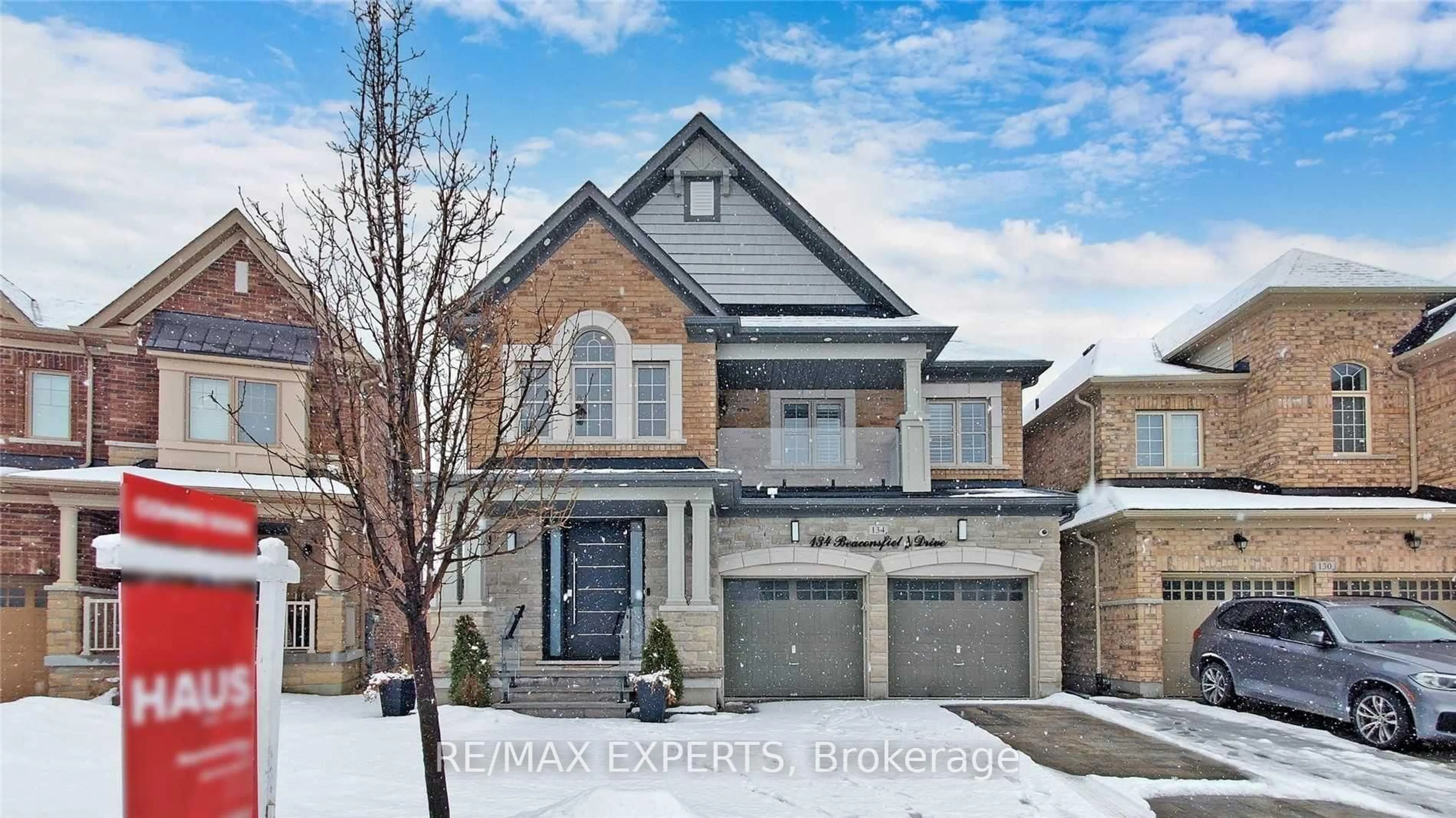 Home with brick exterior material, street for 134 Beaconsfield Dr, Vaughan Ontario L4H 4L6