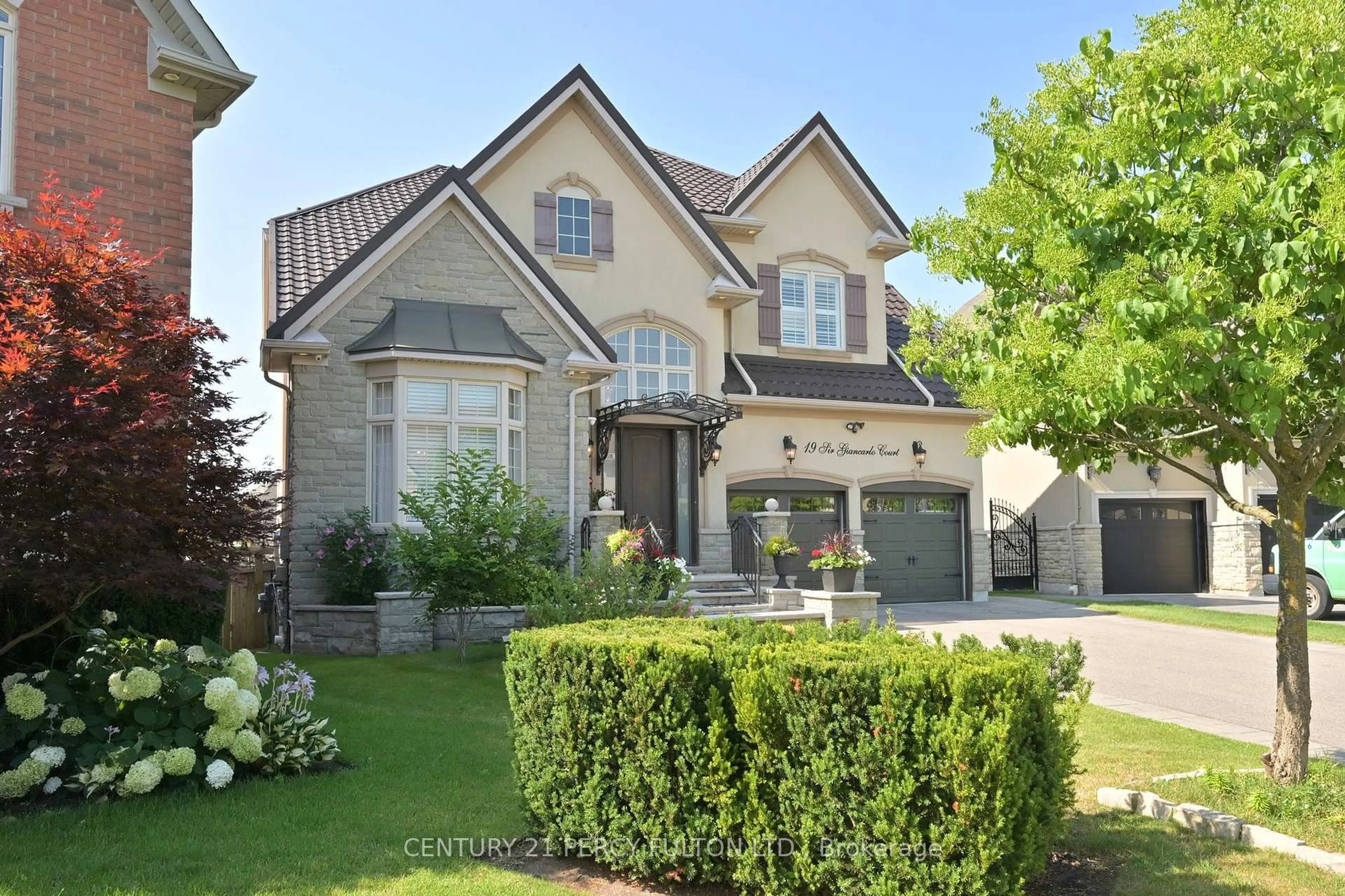 Home with brick exterior material, street for 19 Sir Giancarlo Crt, Vaughan Ontario L6A 0C6