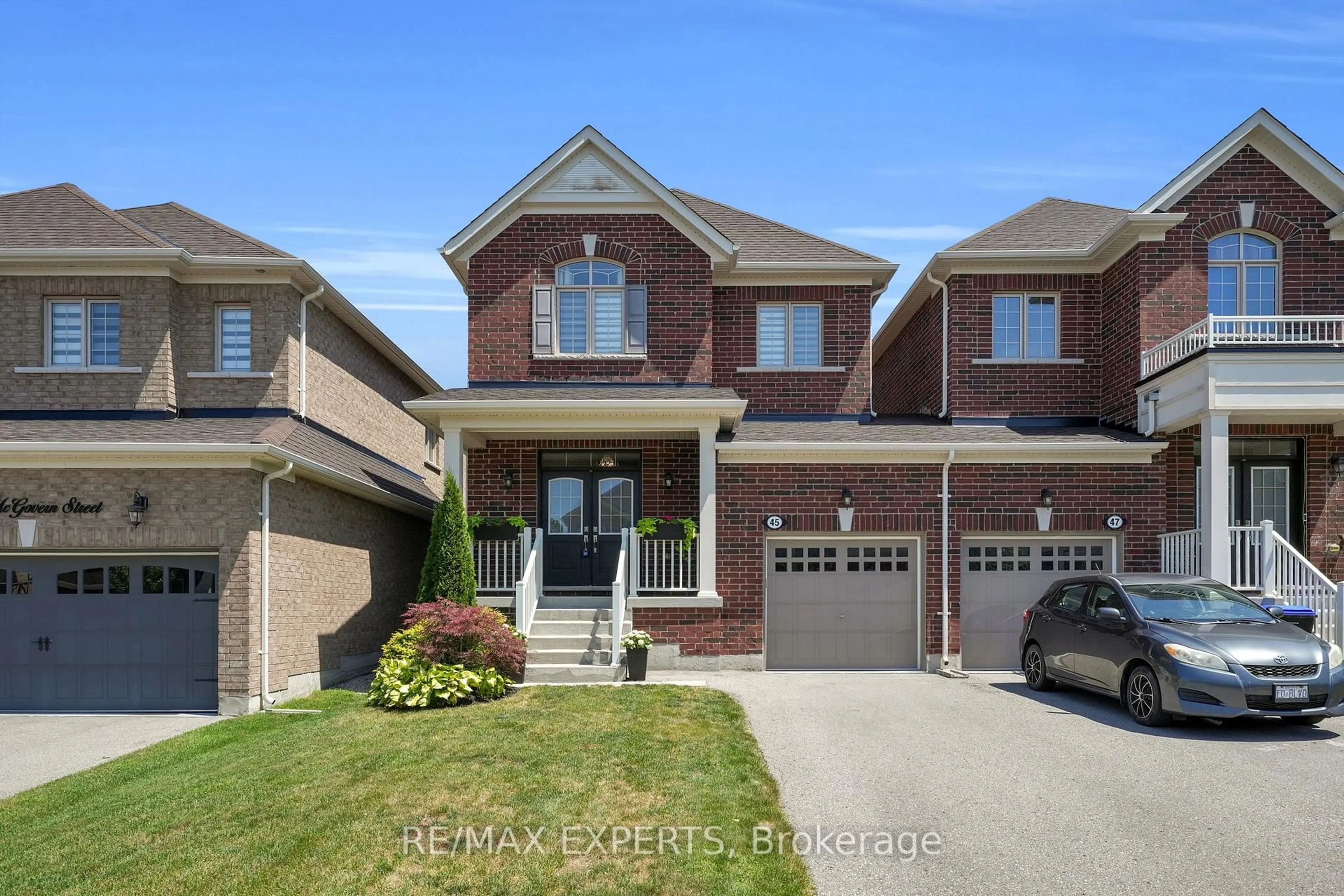 Home with brick exterior material, street for 45 McGovern St, New Tecumseth Ontario L0G 1W0